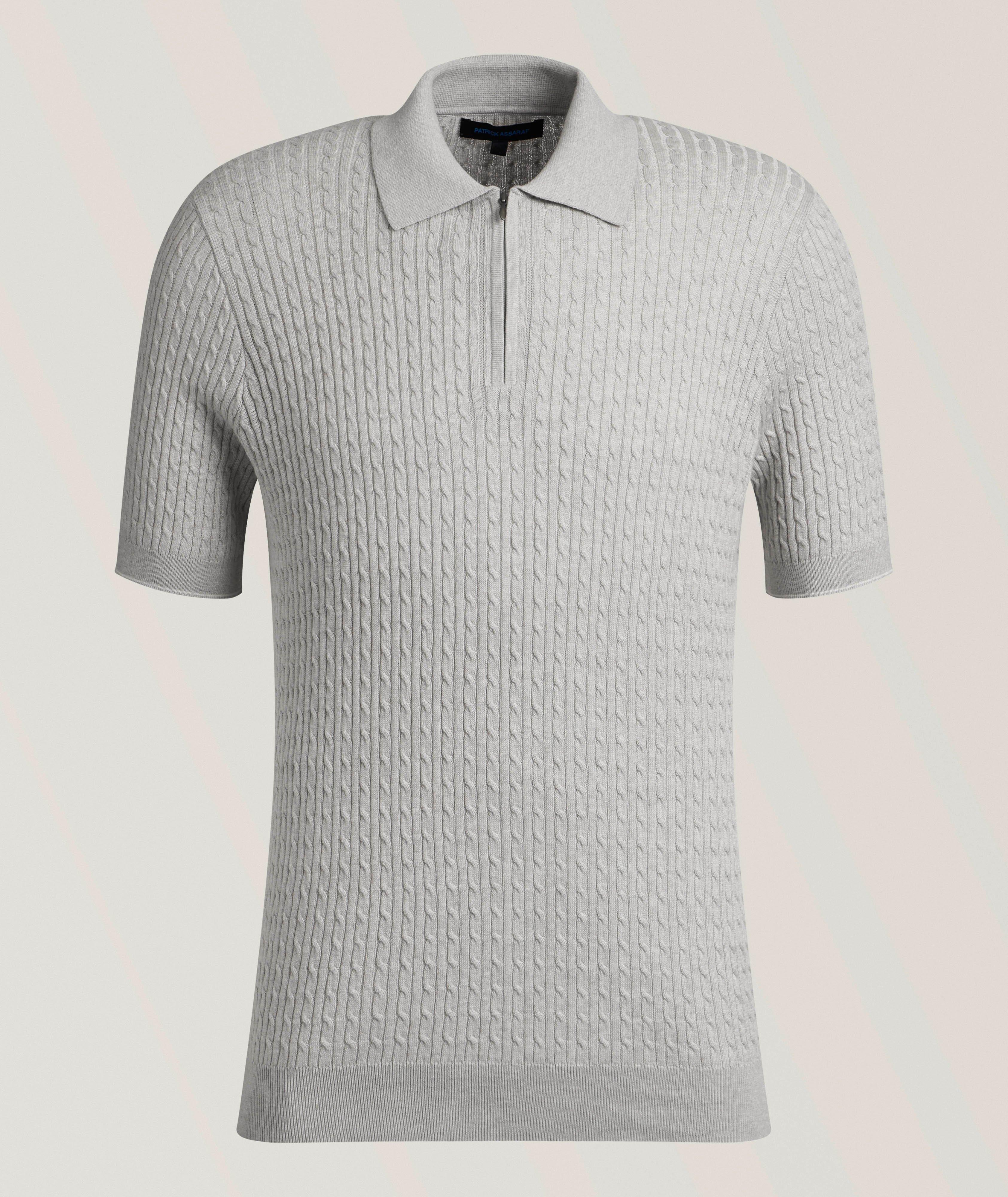 Baby Cable Knit Quarter-Zip Polo image 0