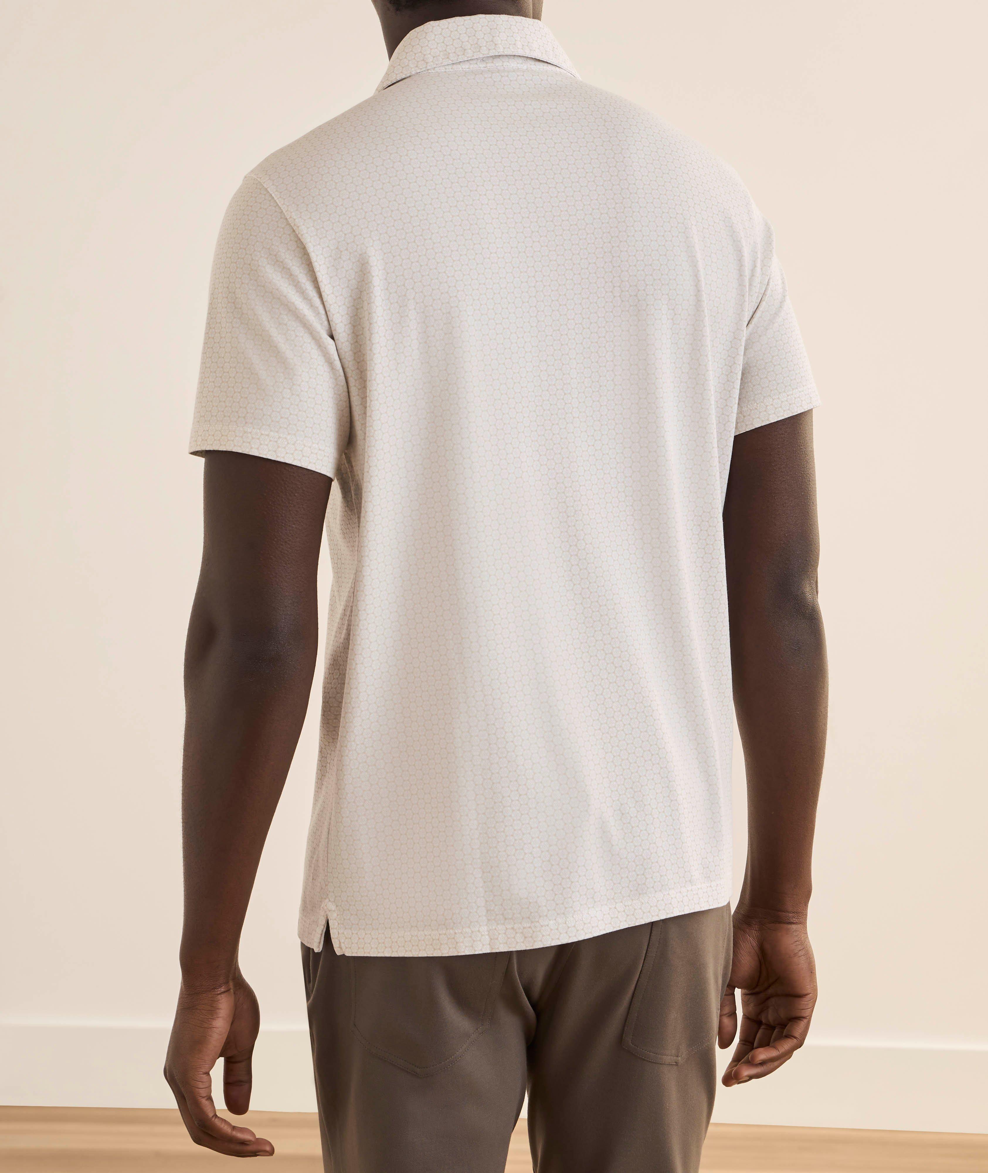 Stretch Pima Cotton Printed Polo image 2