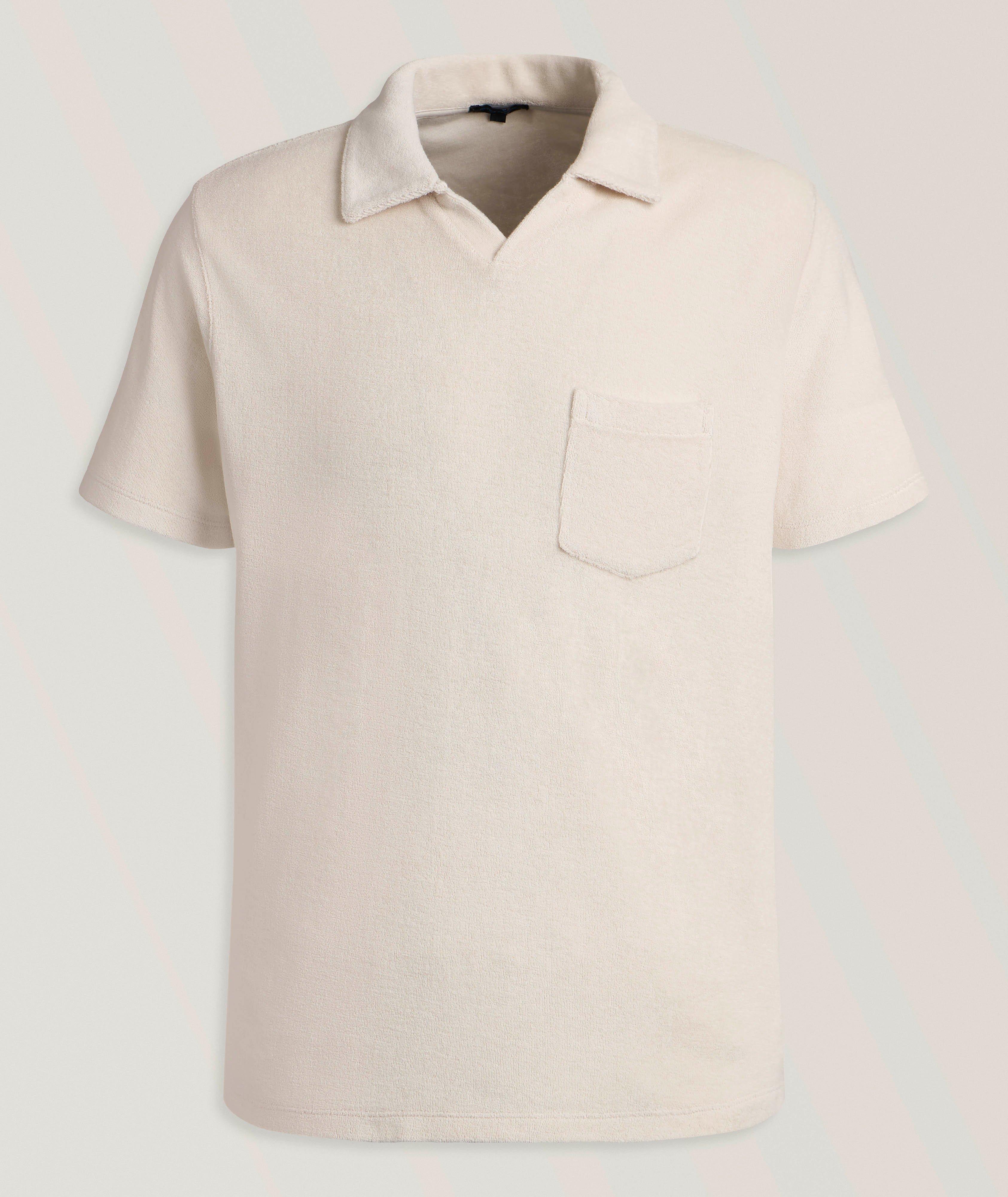 Polo ouvert coton éponge Pima image 0