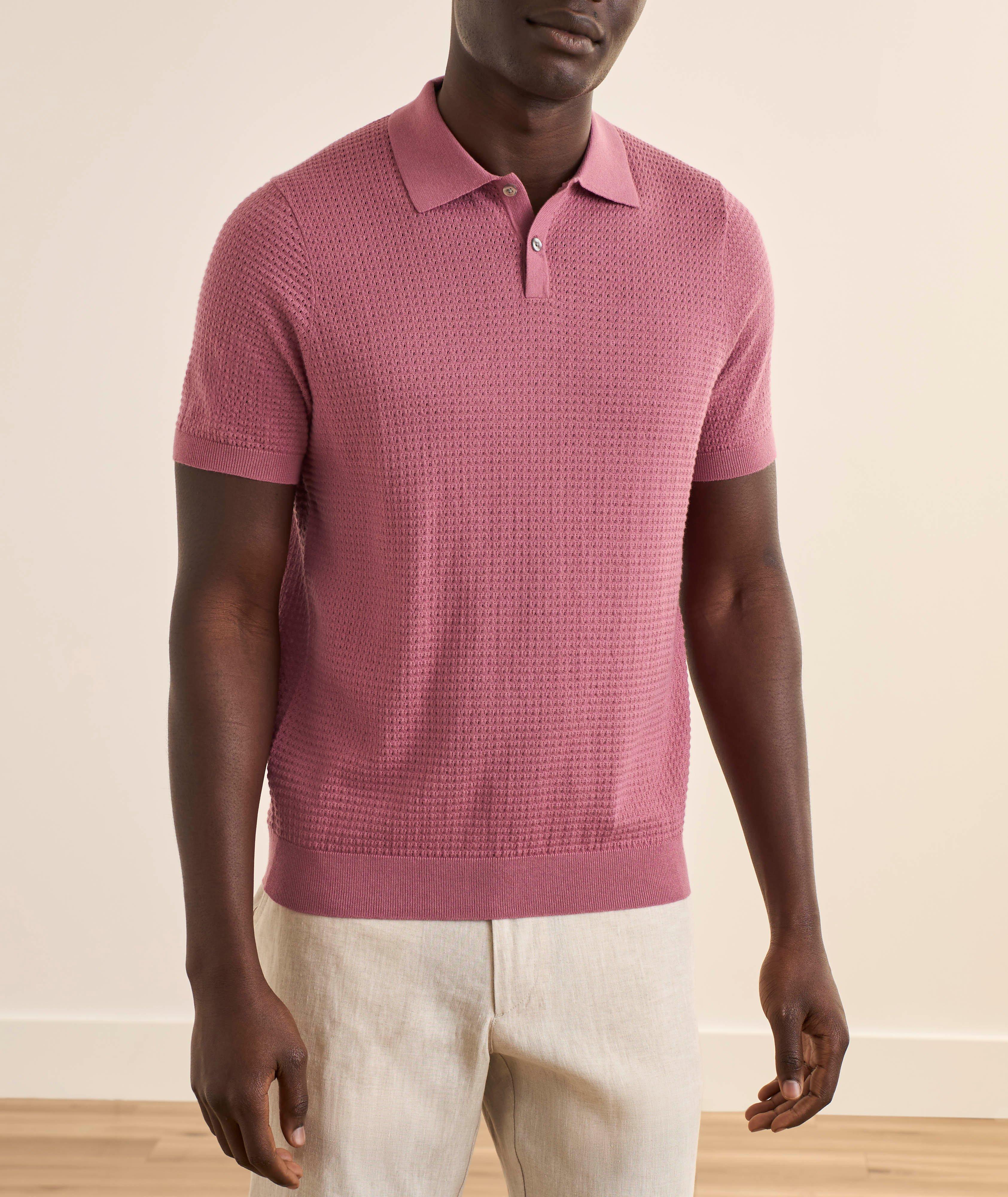 Textured Open Weave Polo image 1