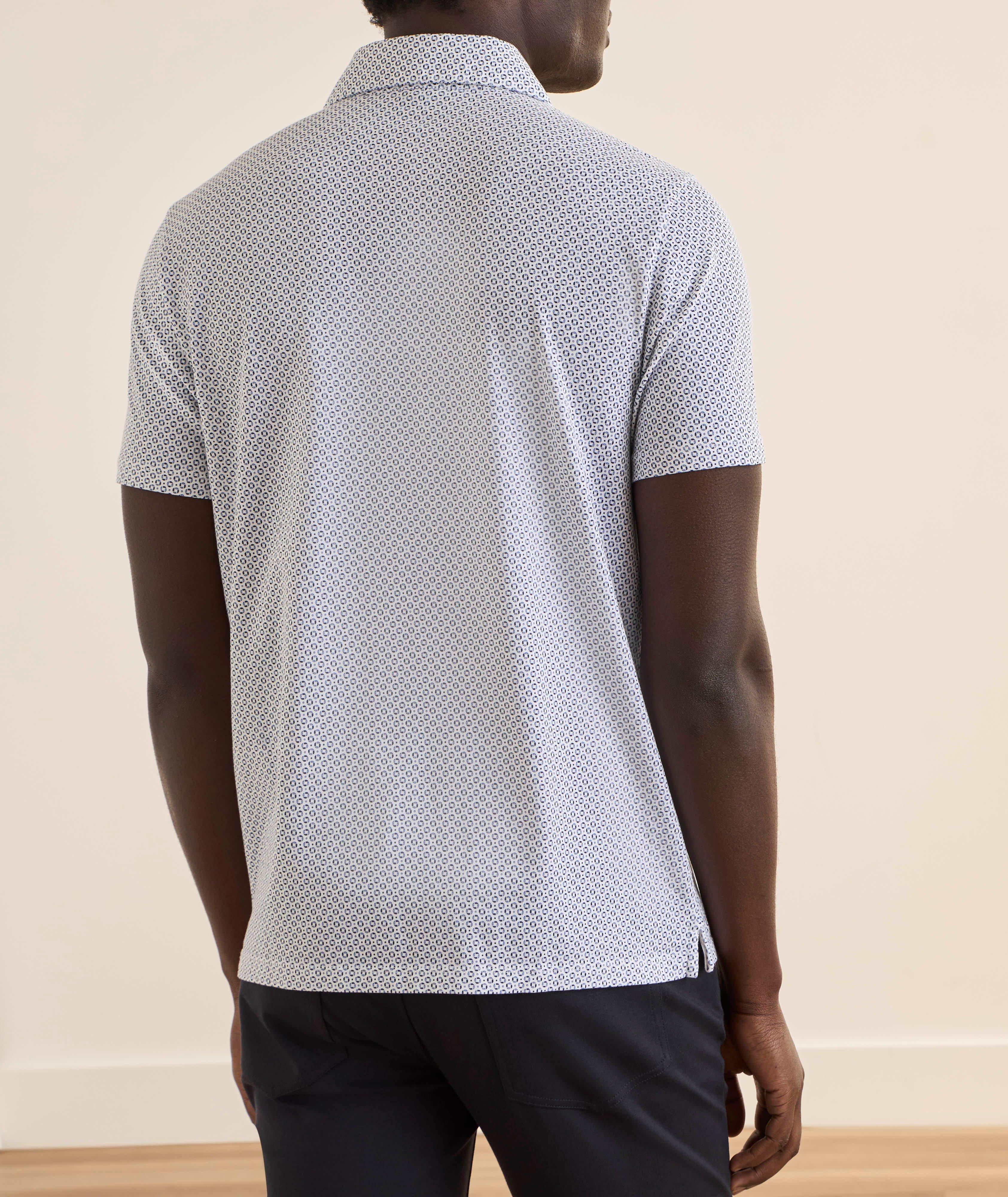 Polo imprimé coton Pima extensible image 2