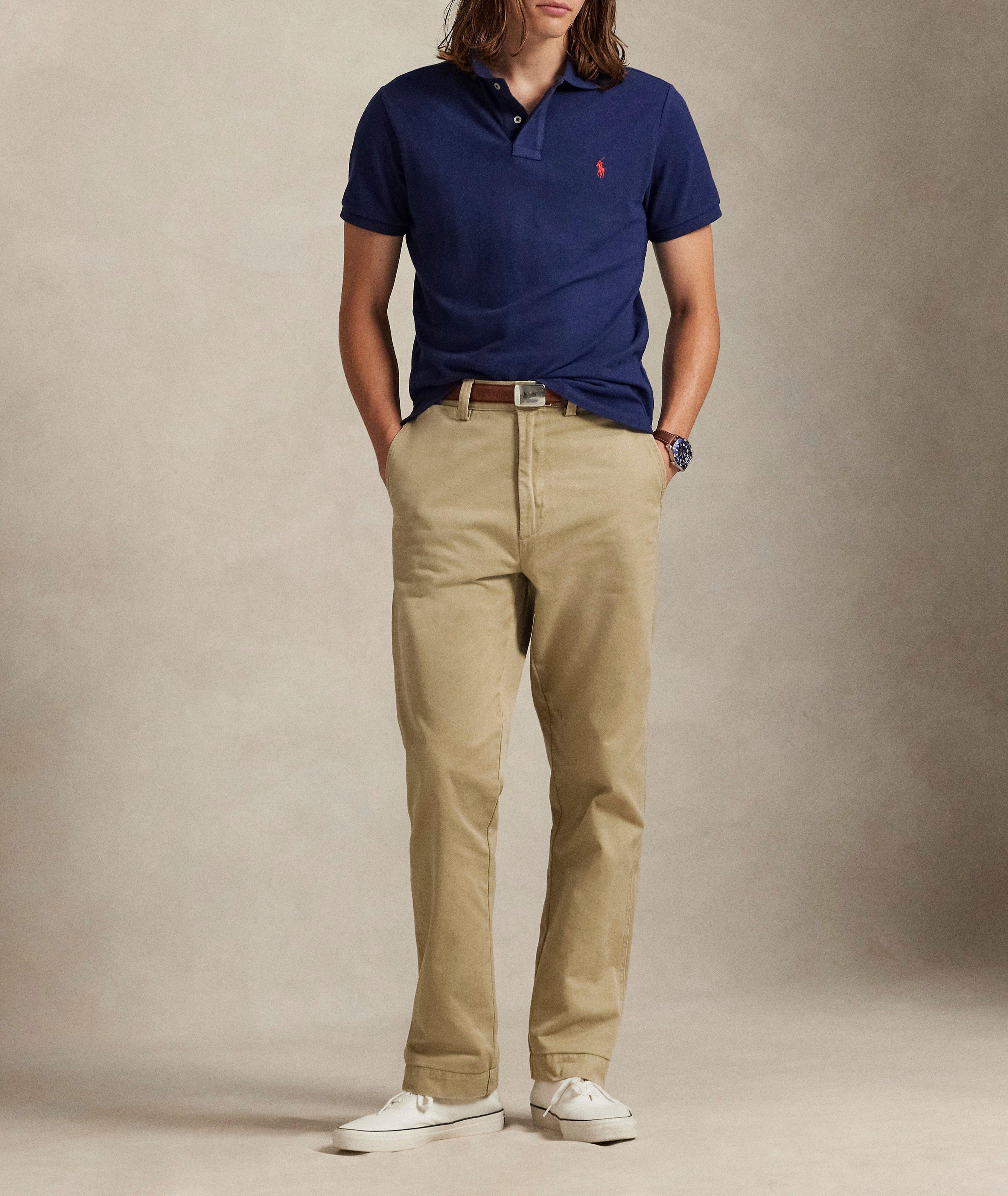 Iconic Custom Slim-Fit Mesh Polo Shirt image 4