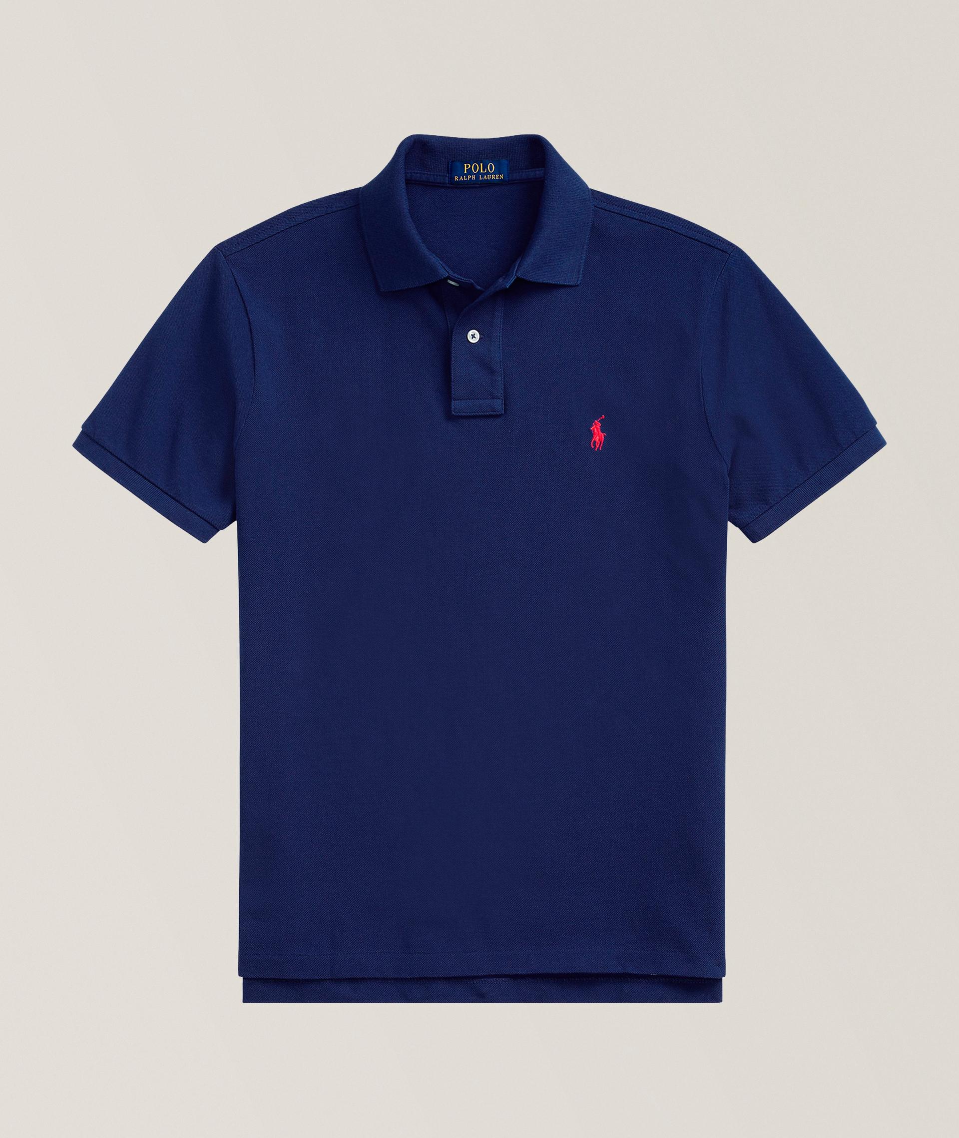 Iconic Custom Slim-Fit Mesh Polo Shirt image 0