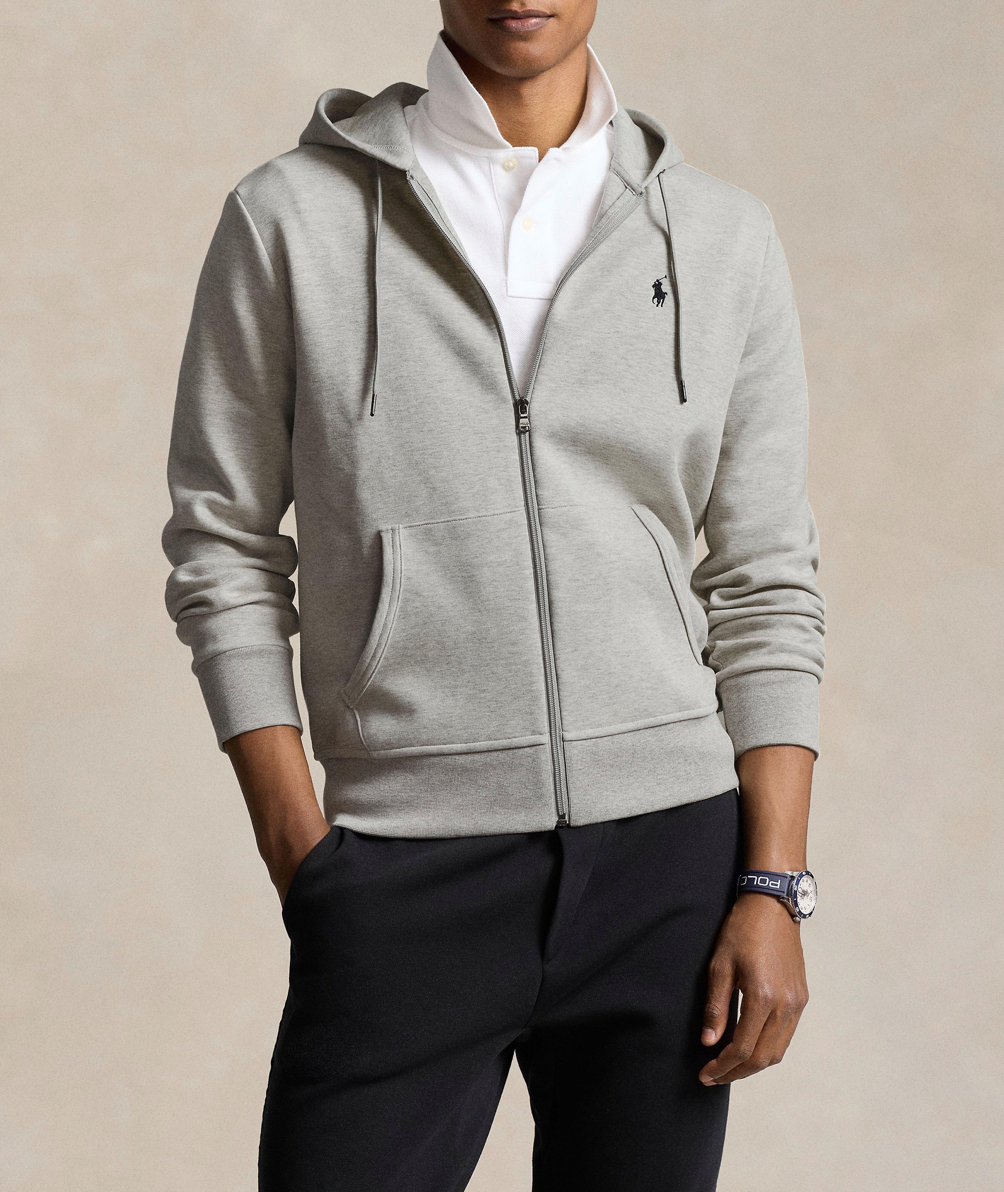 Double-Knit Full-Zip Hooded Sweater  image 1