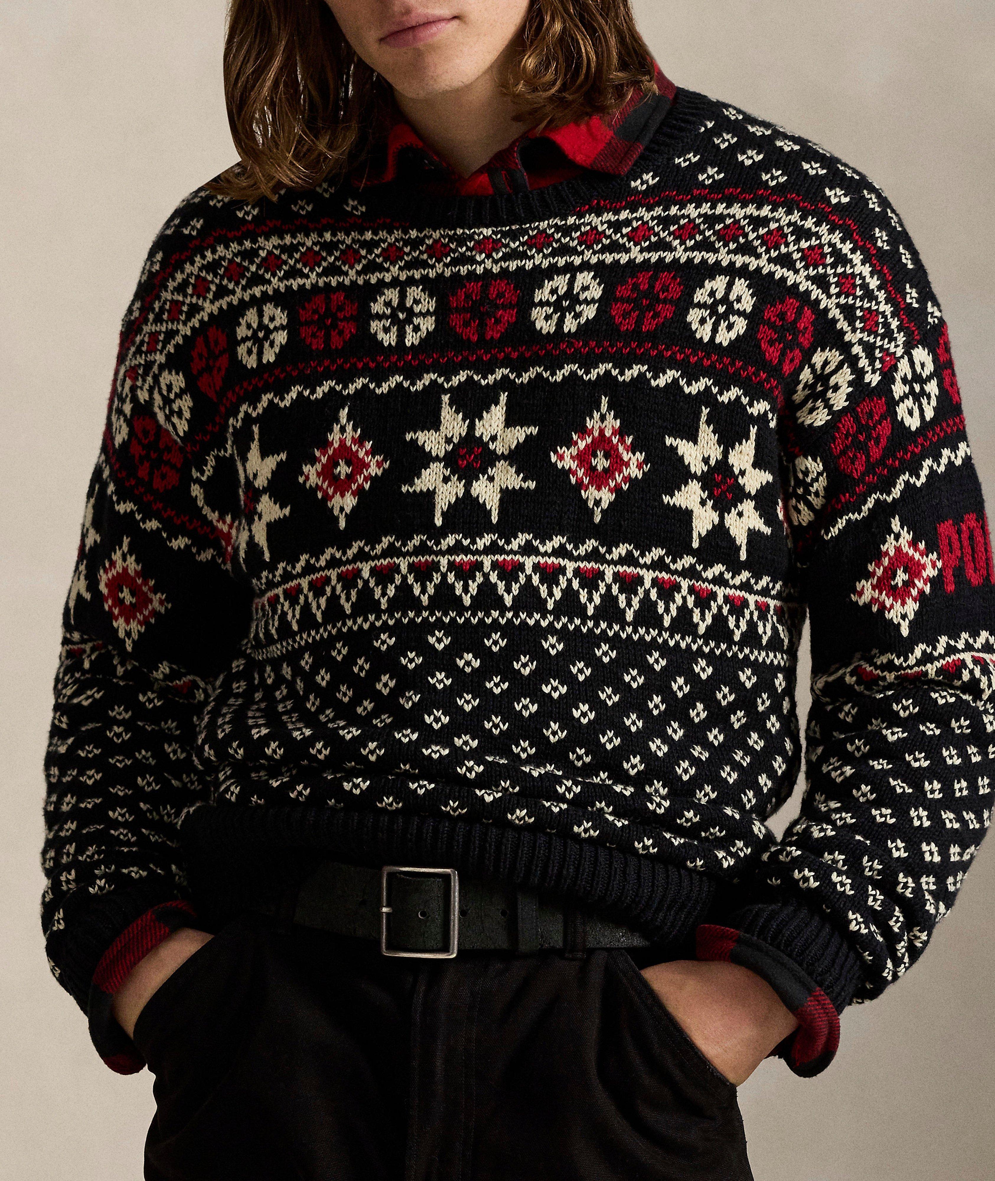 Fair Isle Cotton-Cashmere Sweater image 1