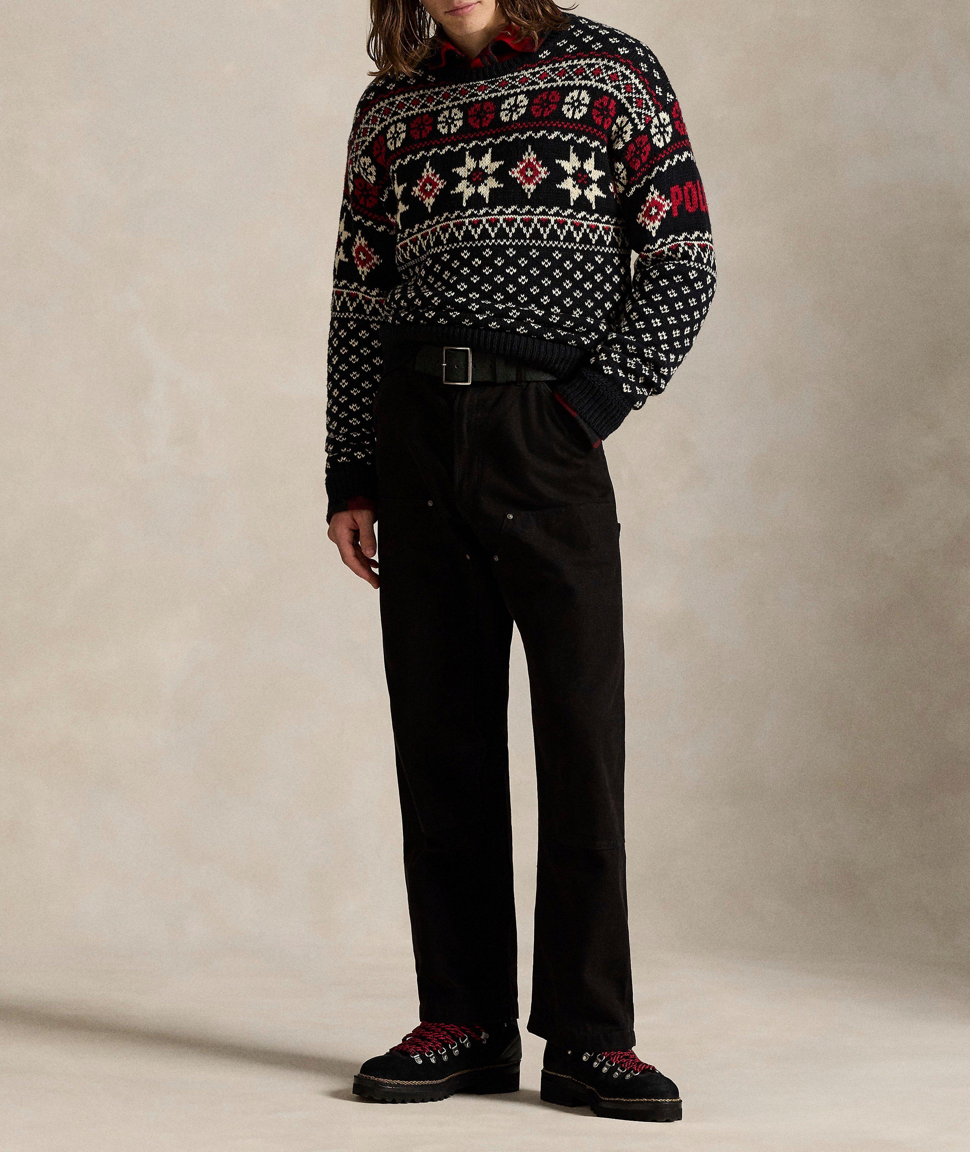 Fair Isle Cotton-Cashmere Sweater image 3