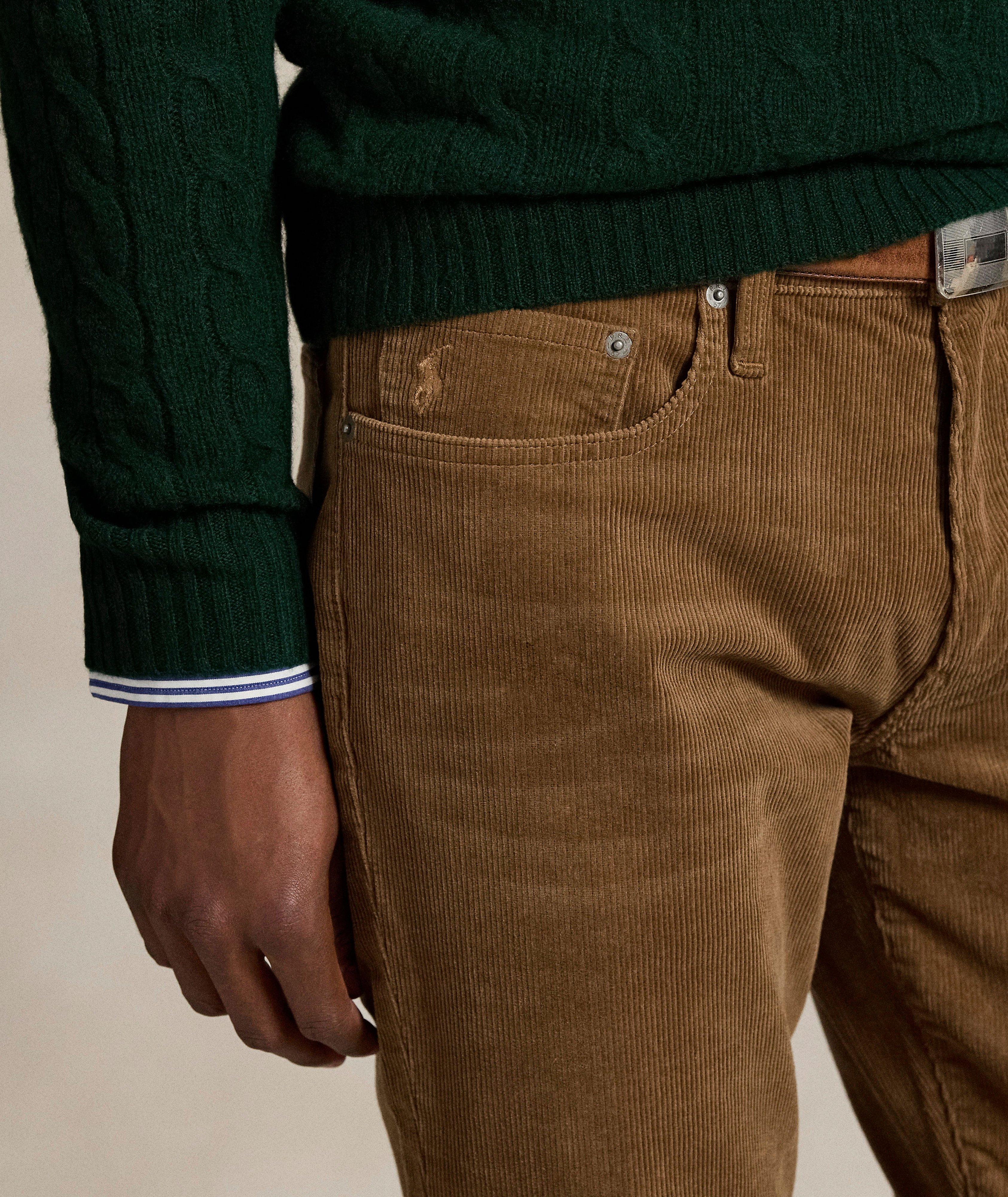 Pantalon Varick en velours côtelé coupe slim droite image 3