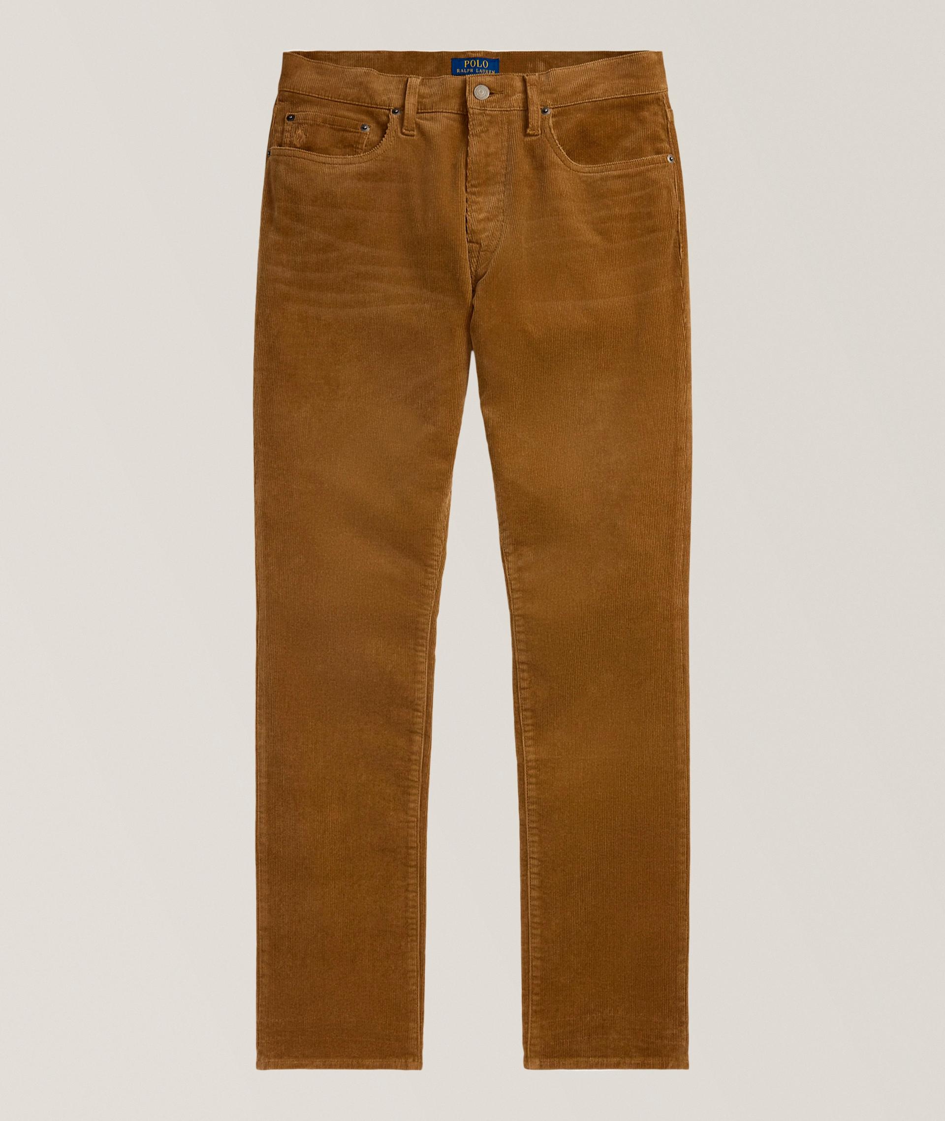 Pantalon Varick en velours côtelé coupe slim droite image 0