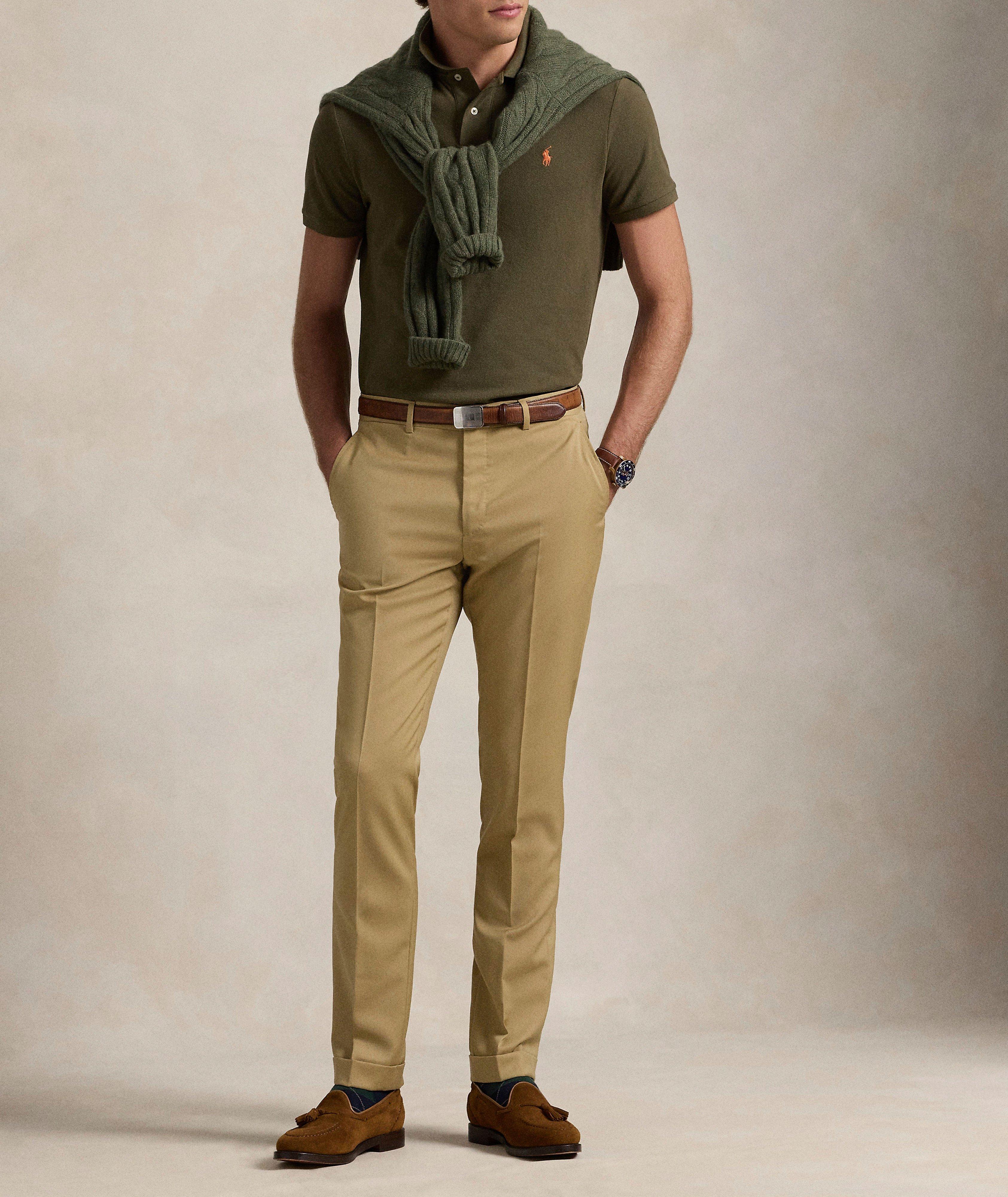 Iconic Custom Slim-Fit Mesh Polo Shirt image 3