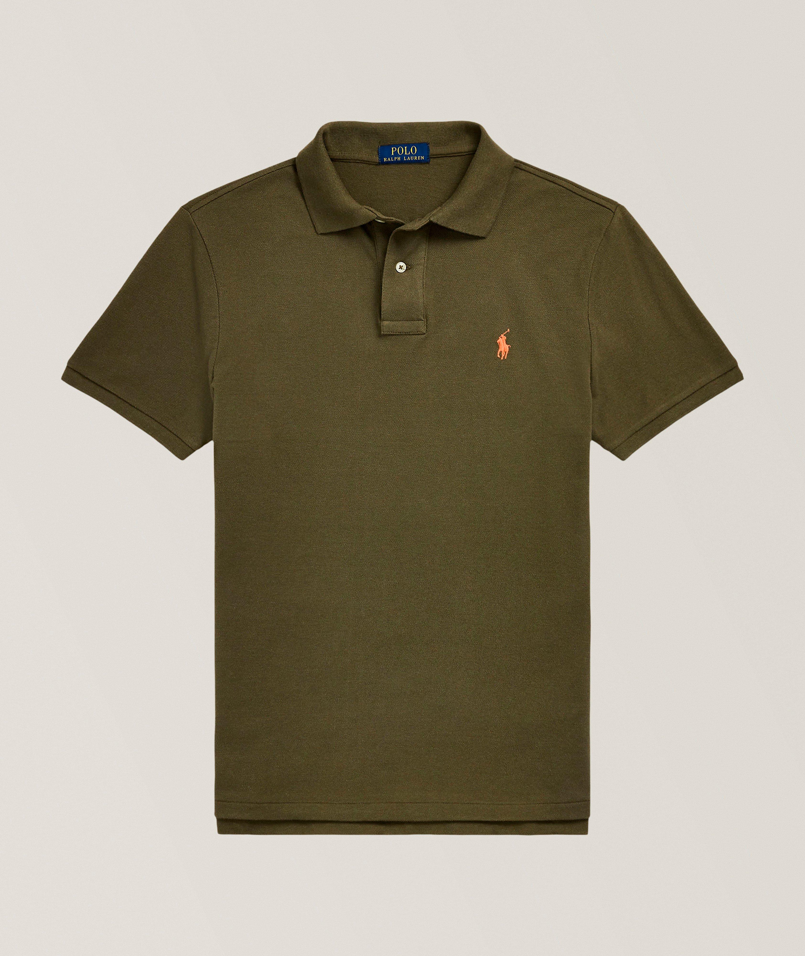Iconic Custom Slim-Fit Mesh Polo Shirt image 0