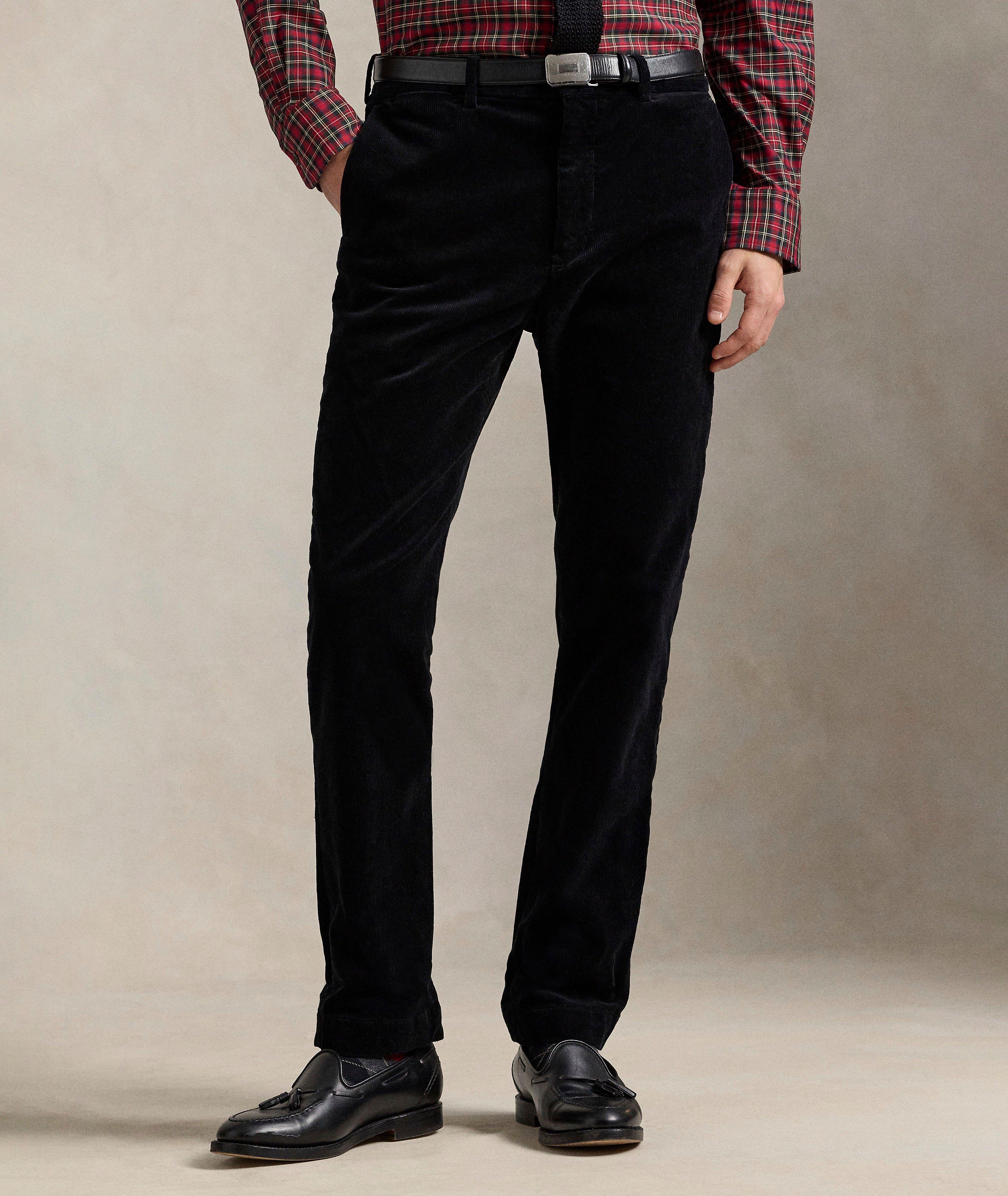 Pantalon ajusté en velours côtelé extensible Andover image 1