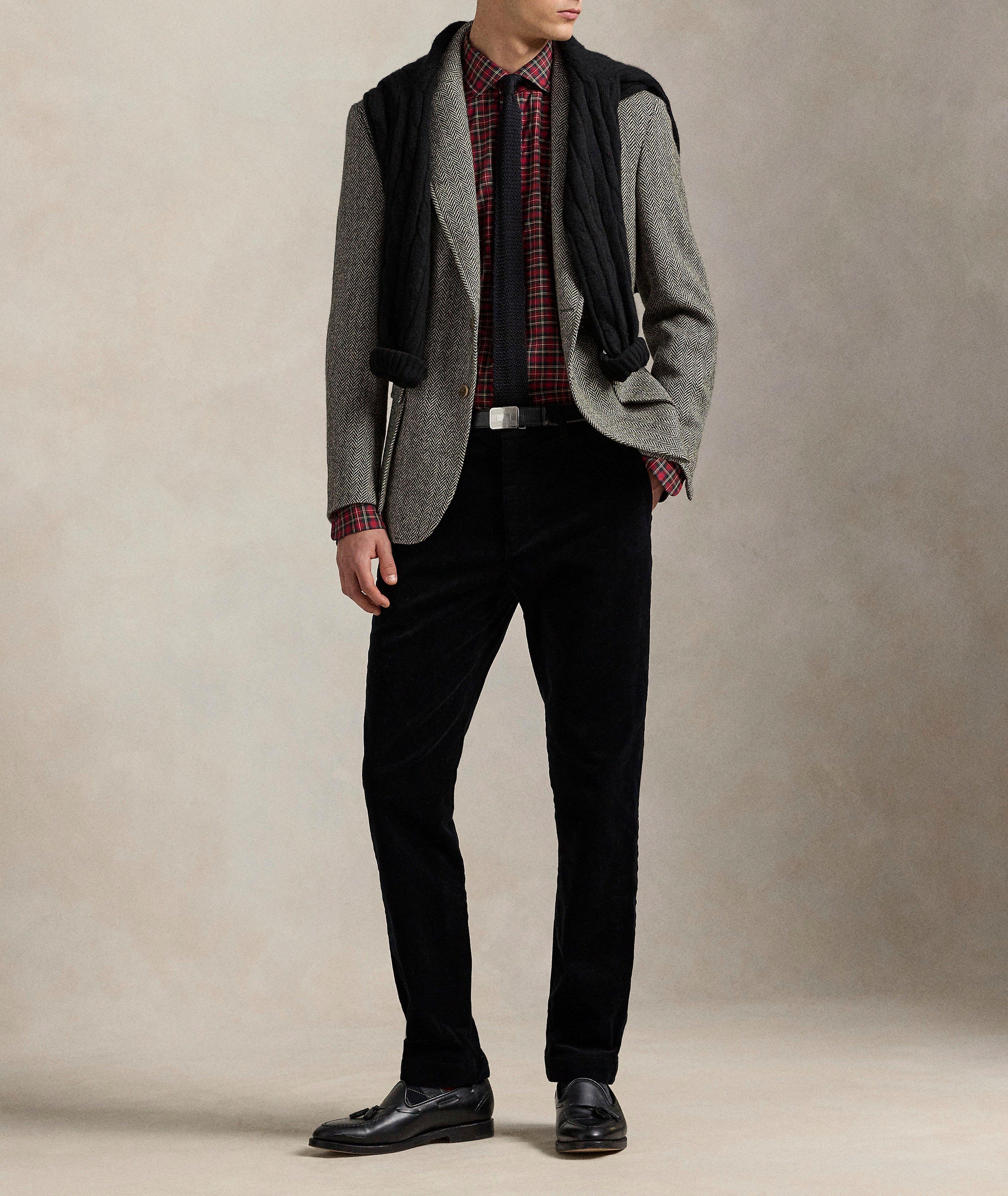 Pantalon ajusté en velours côtelé extensible Andover image 4