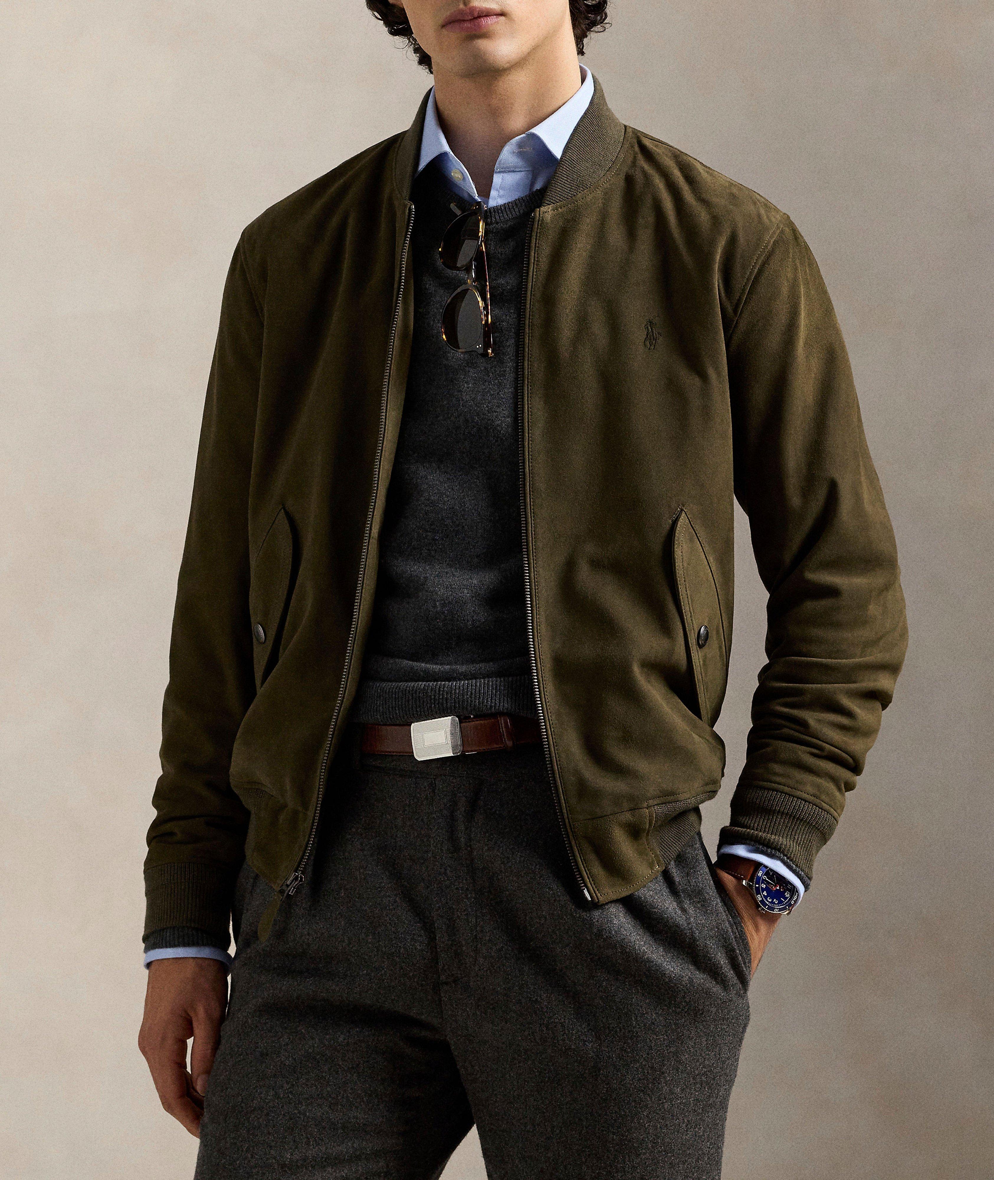 Blouson aviateur en daim image 1