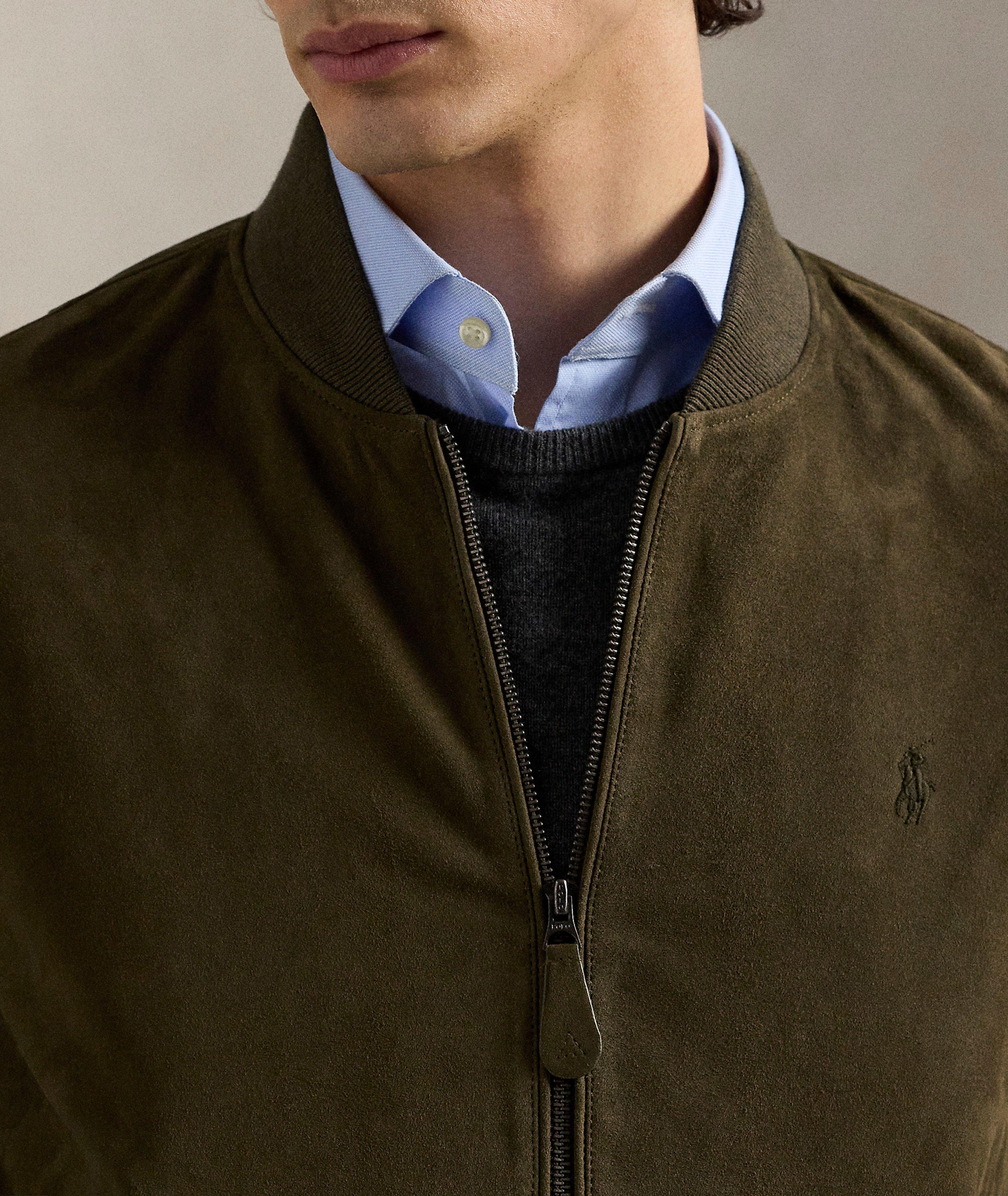 Blouson aviateur en daim image 3