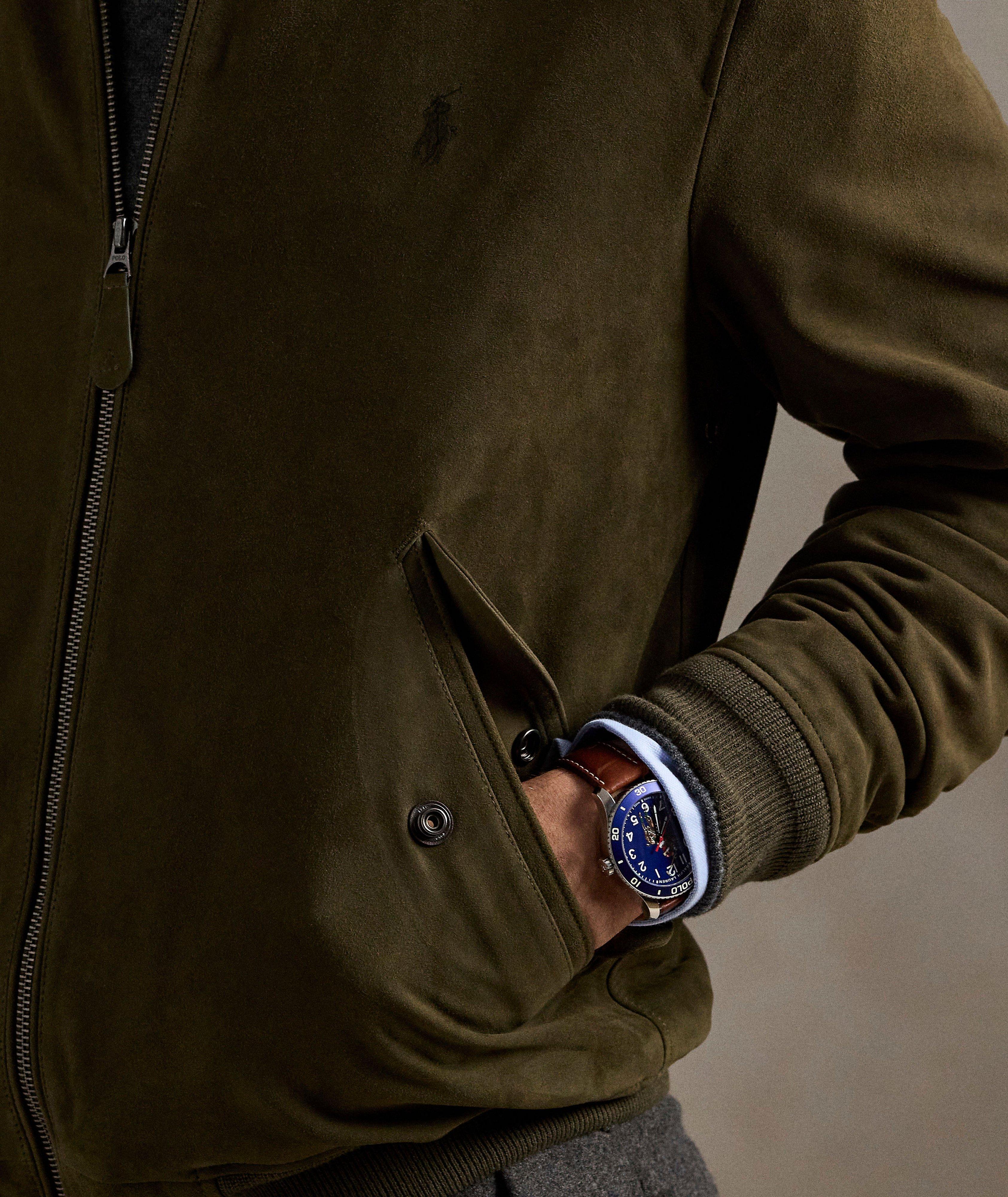 Blouson aviateur en daim image 4