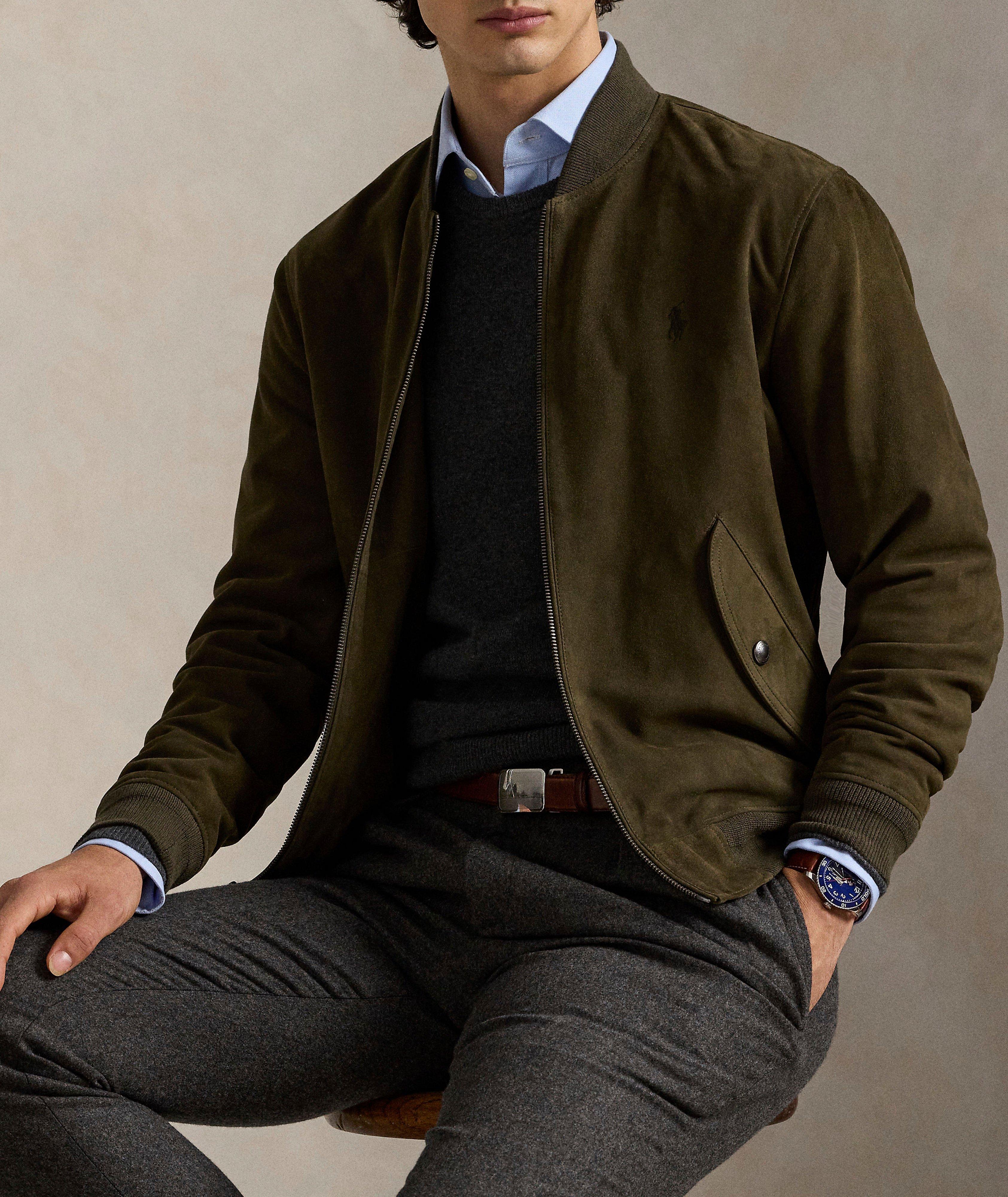 Blouson aviateur en daim image 5