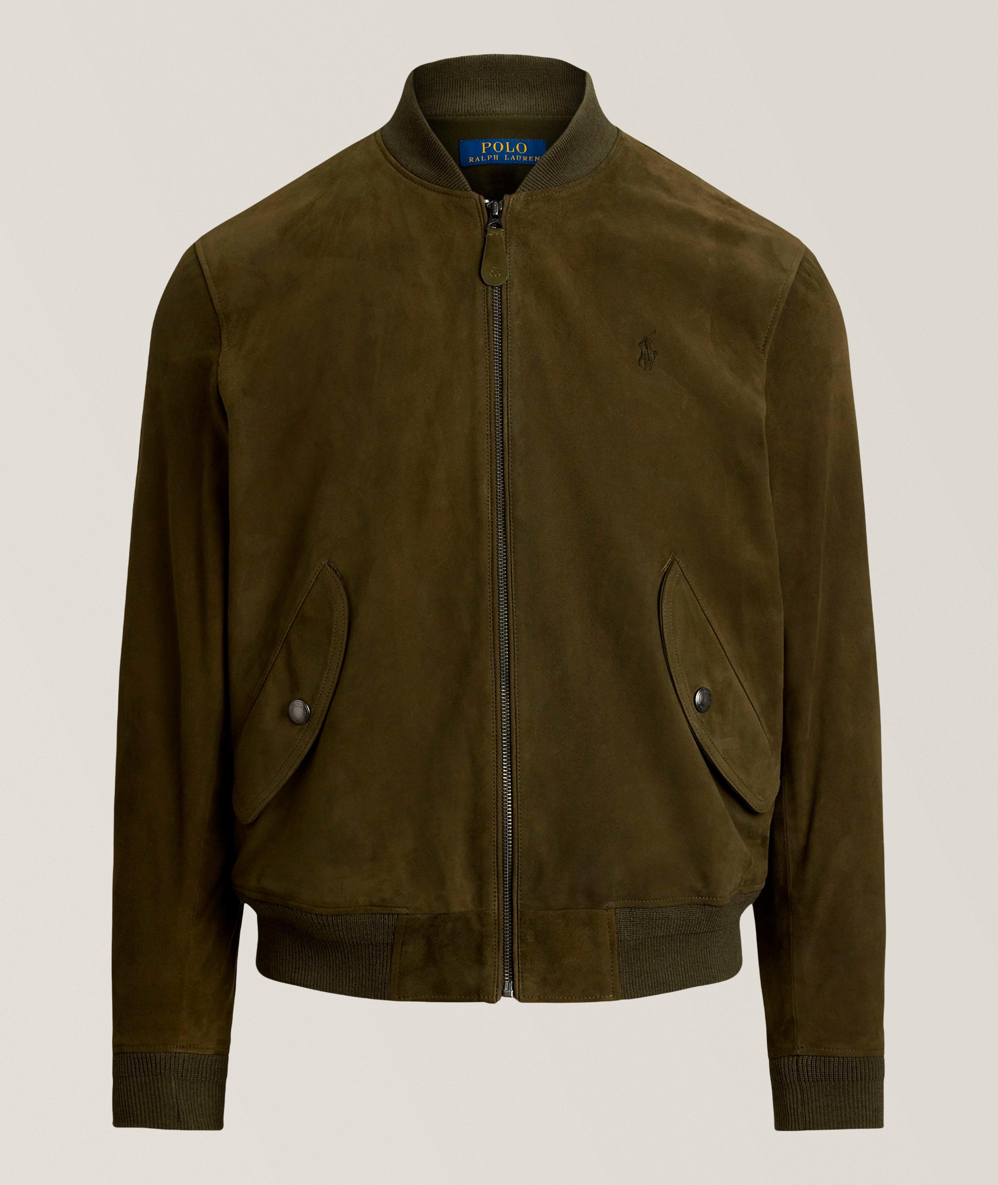 Blouson aviateur en daim image 0