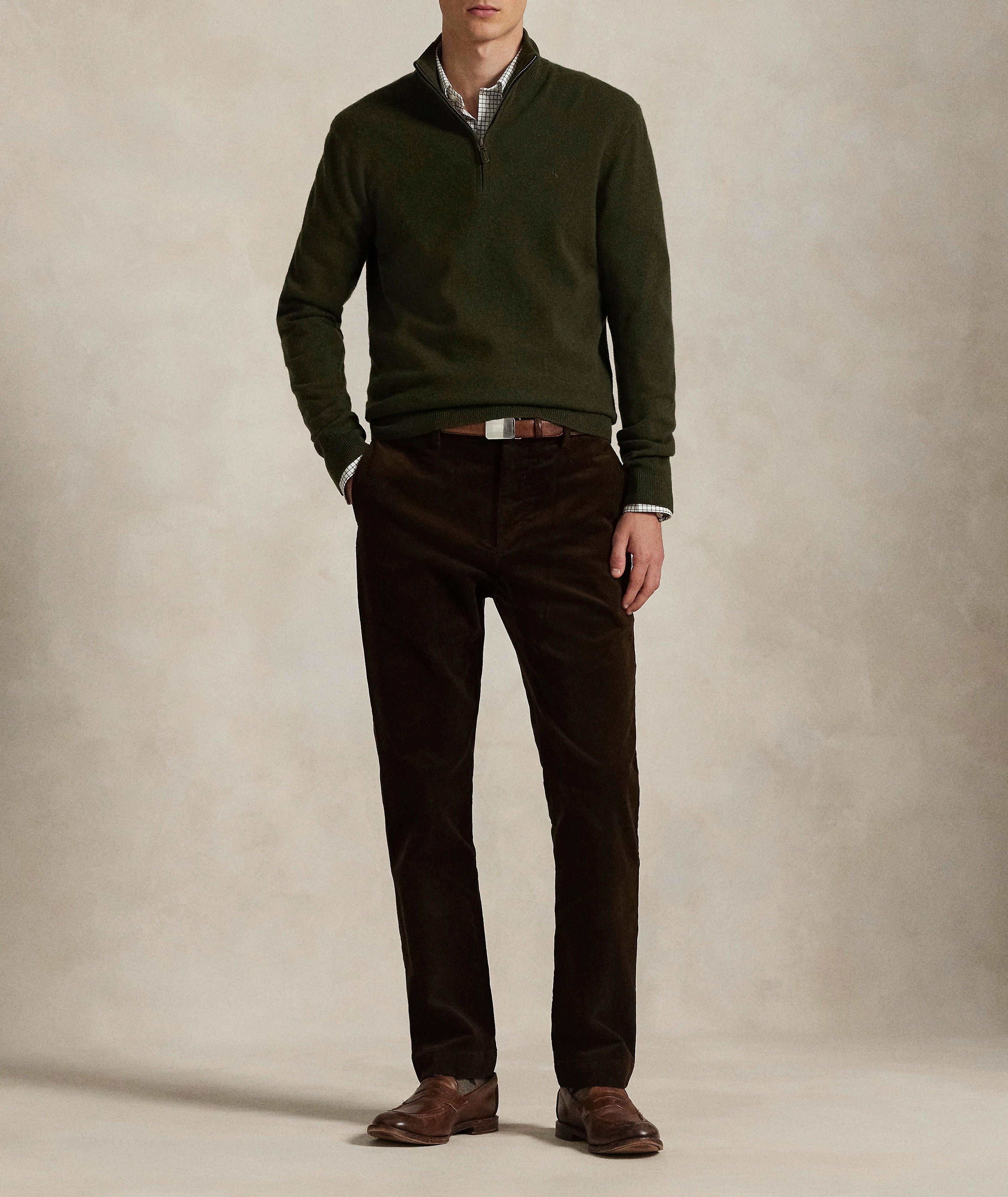Wool Quarter-Zip Sweater image 3