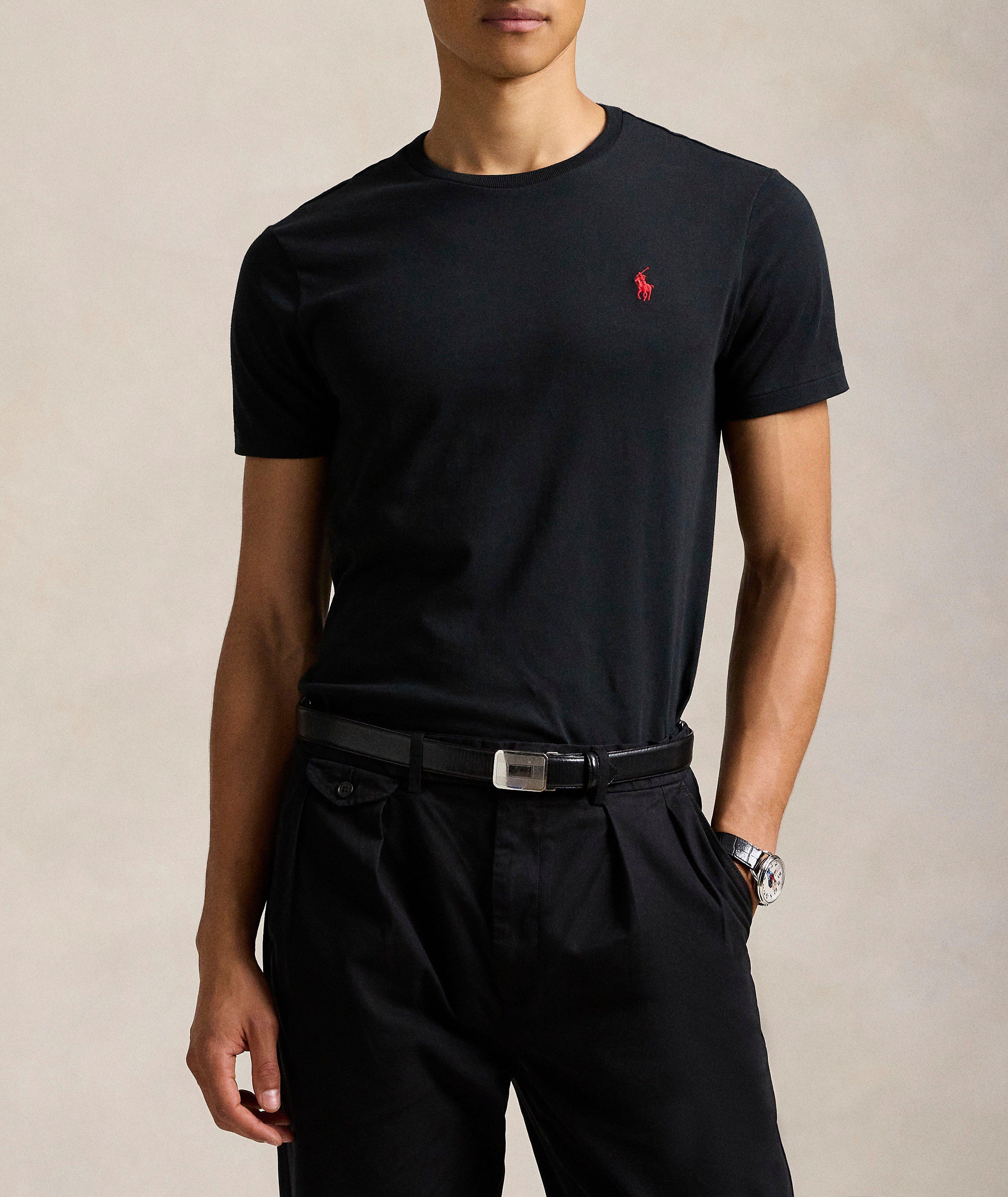 Cotton Jersey Crewneck T-Shirt image 1