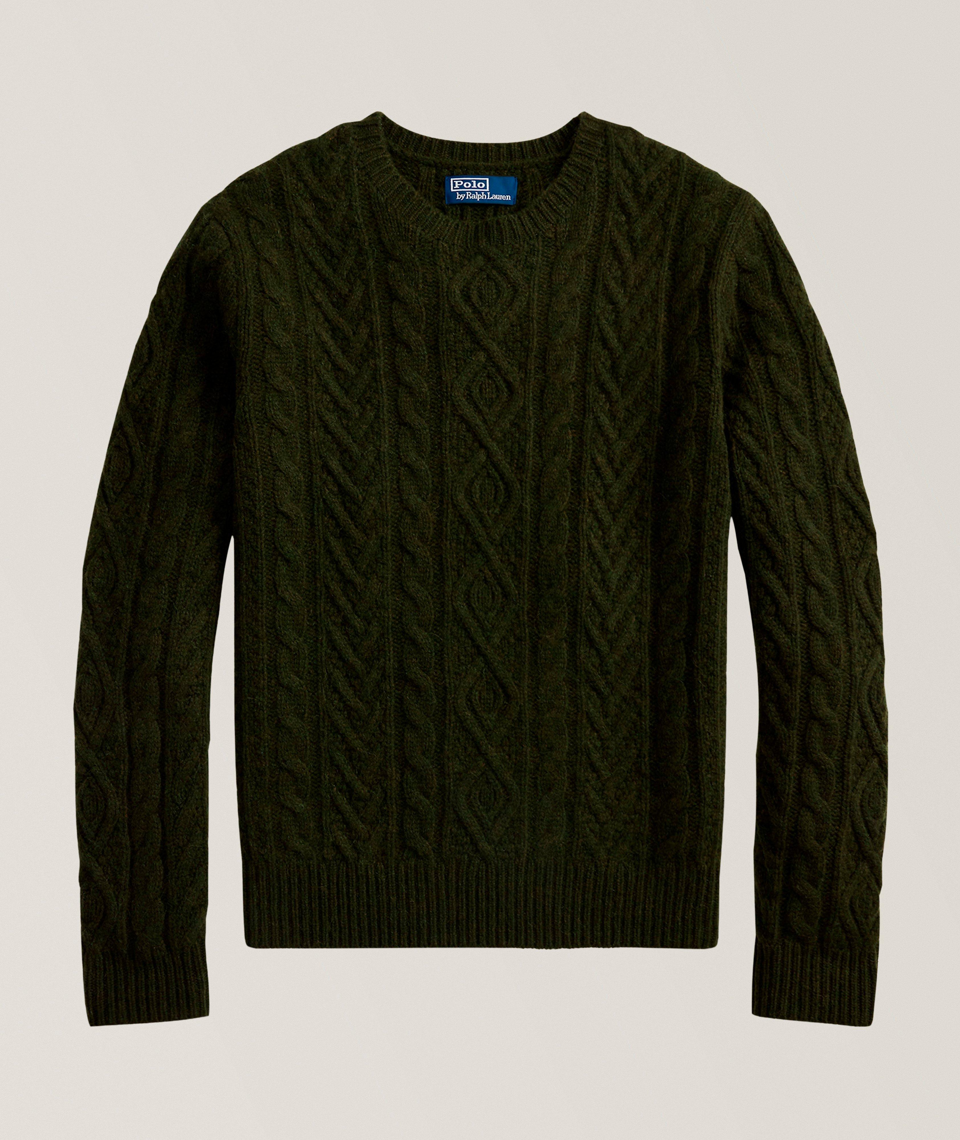 Pull de pêcheur en laine et alpaga image 0
