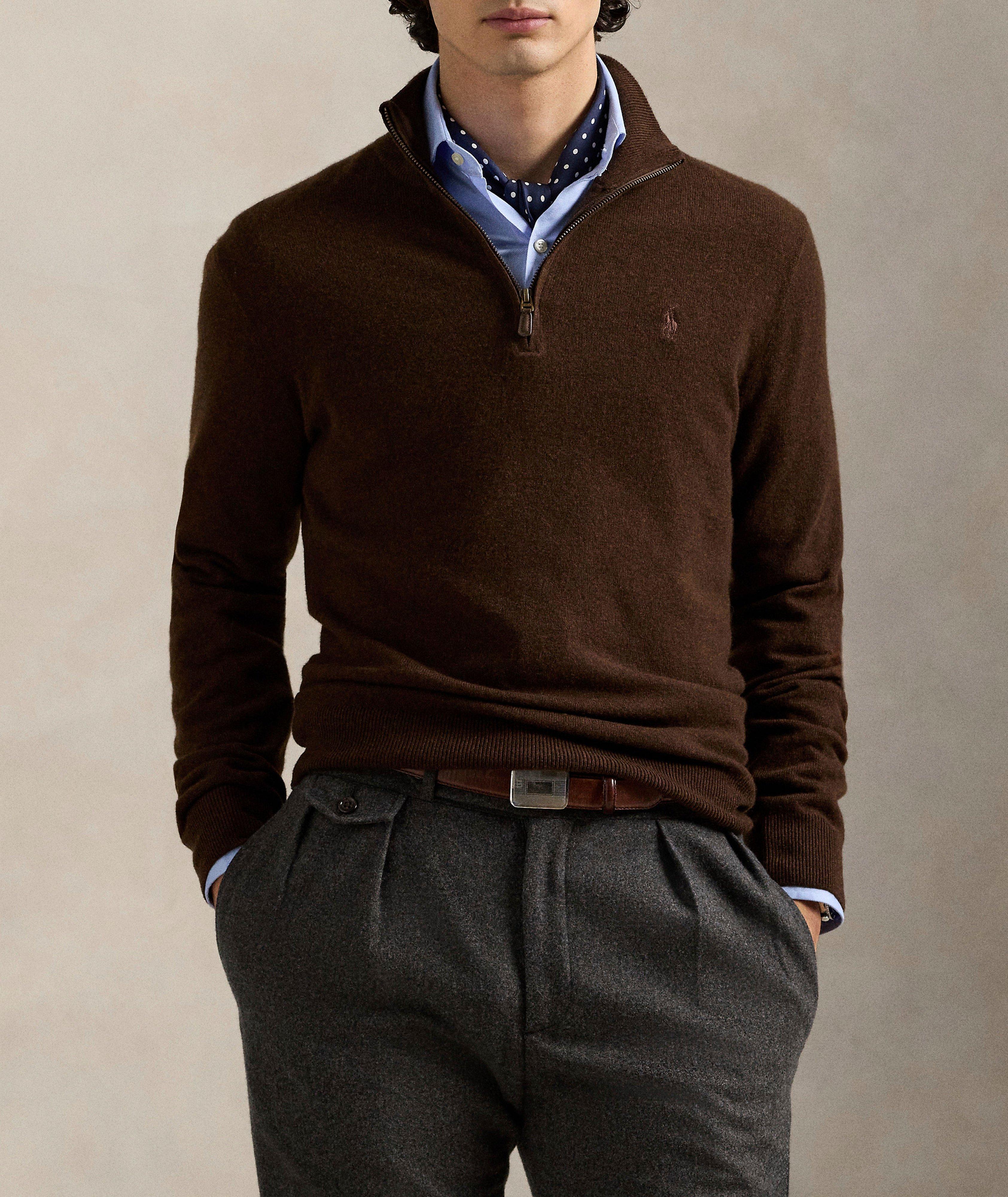 Wool Quarter-Zip Sweater image 1