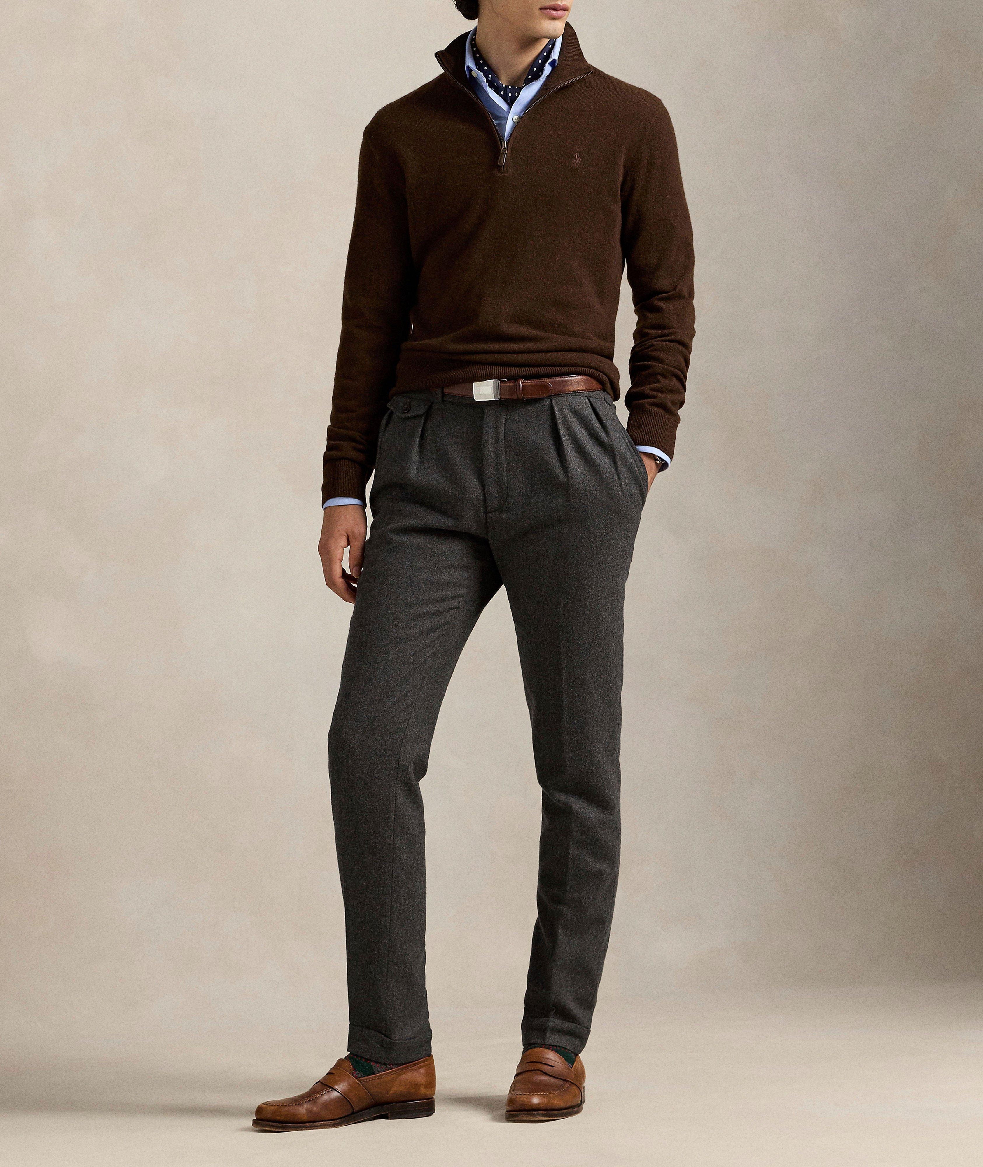 Wool Quarter-Zip Sweater image 3
