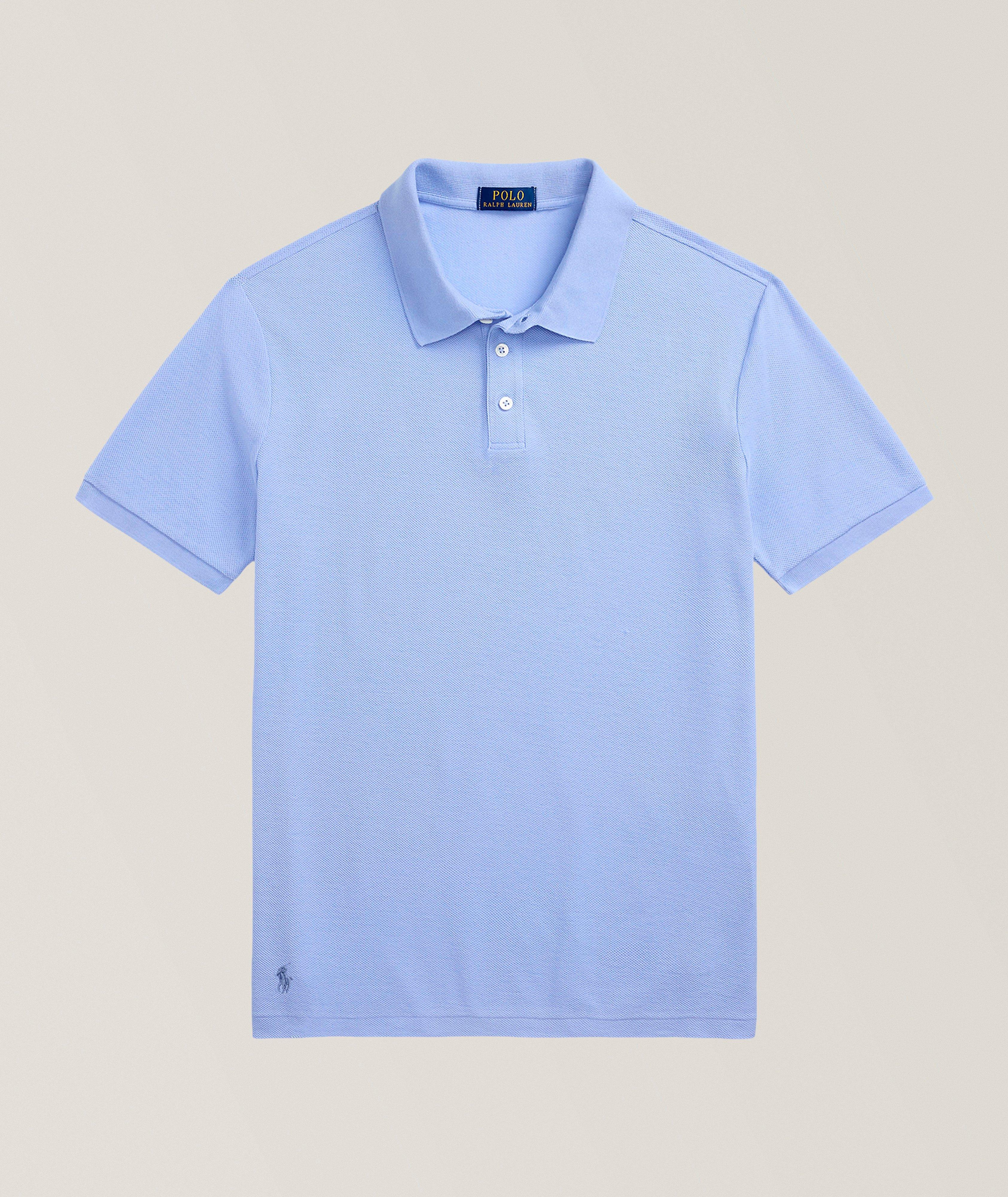 Polo en coton à mailles nid d'abeille image 0