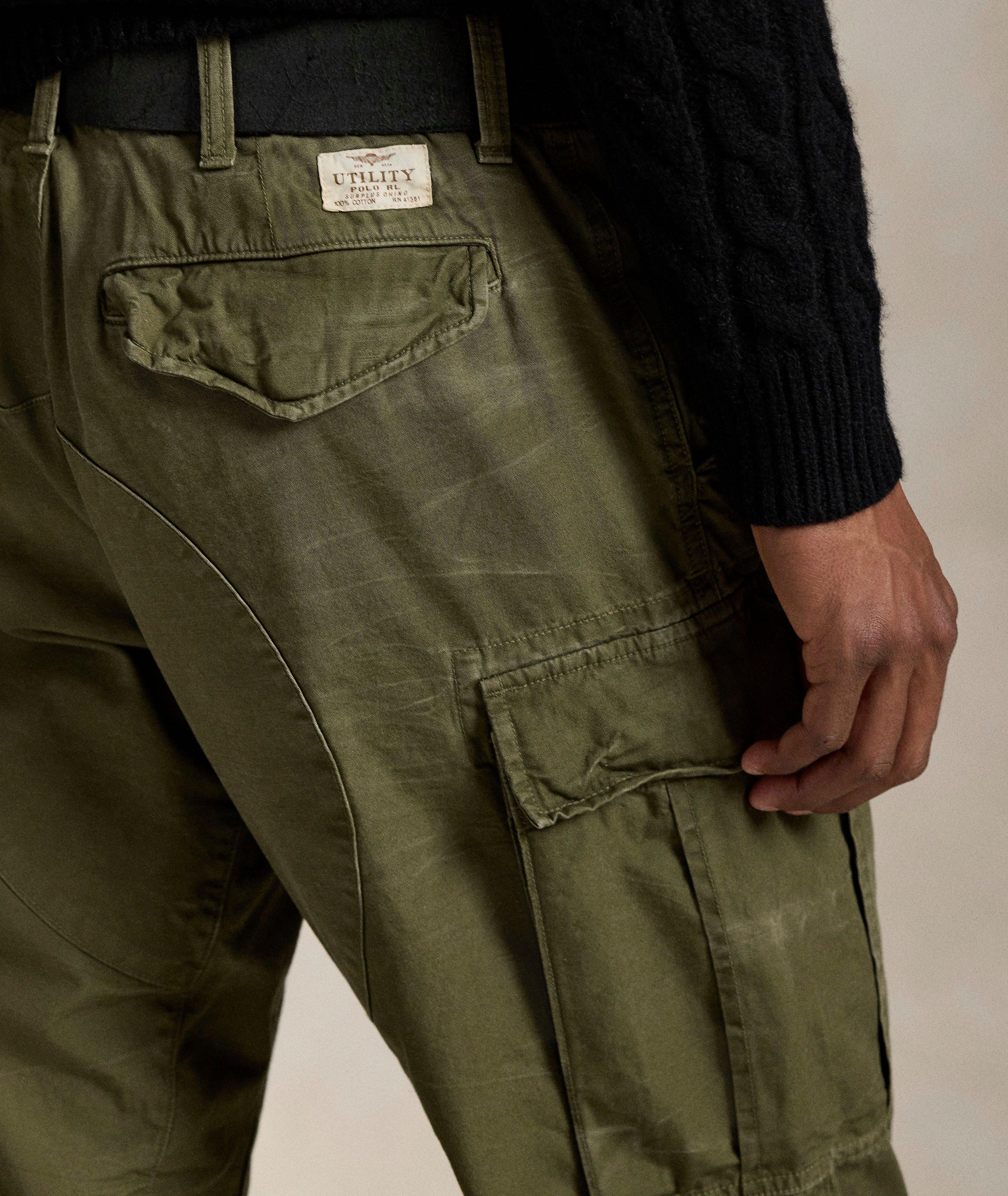 Pantalon cargo en toile de coton image 3