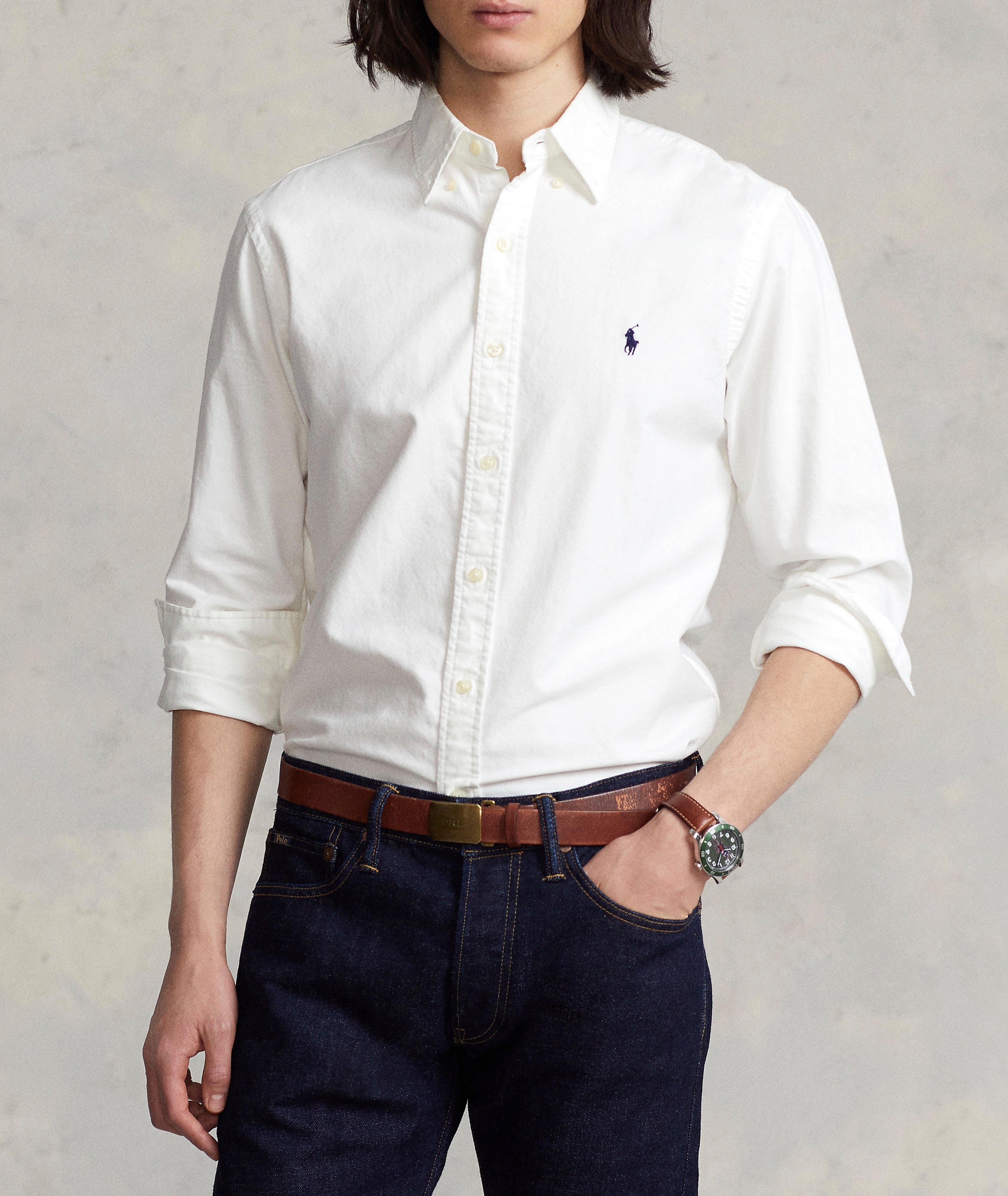 Chemise oxford teinte en pièce image 1