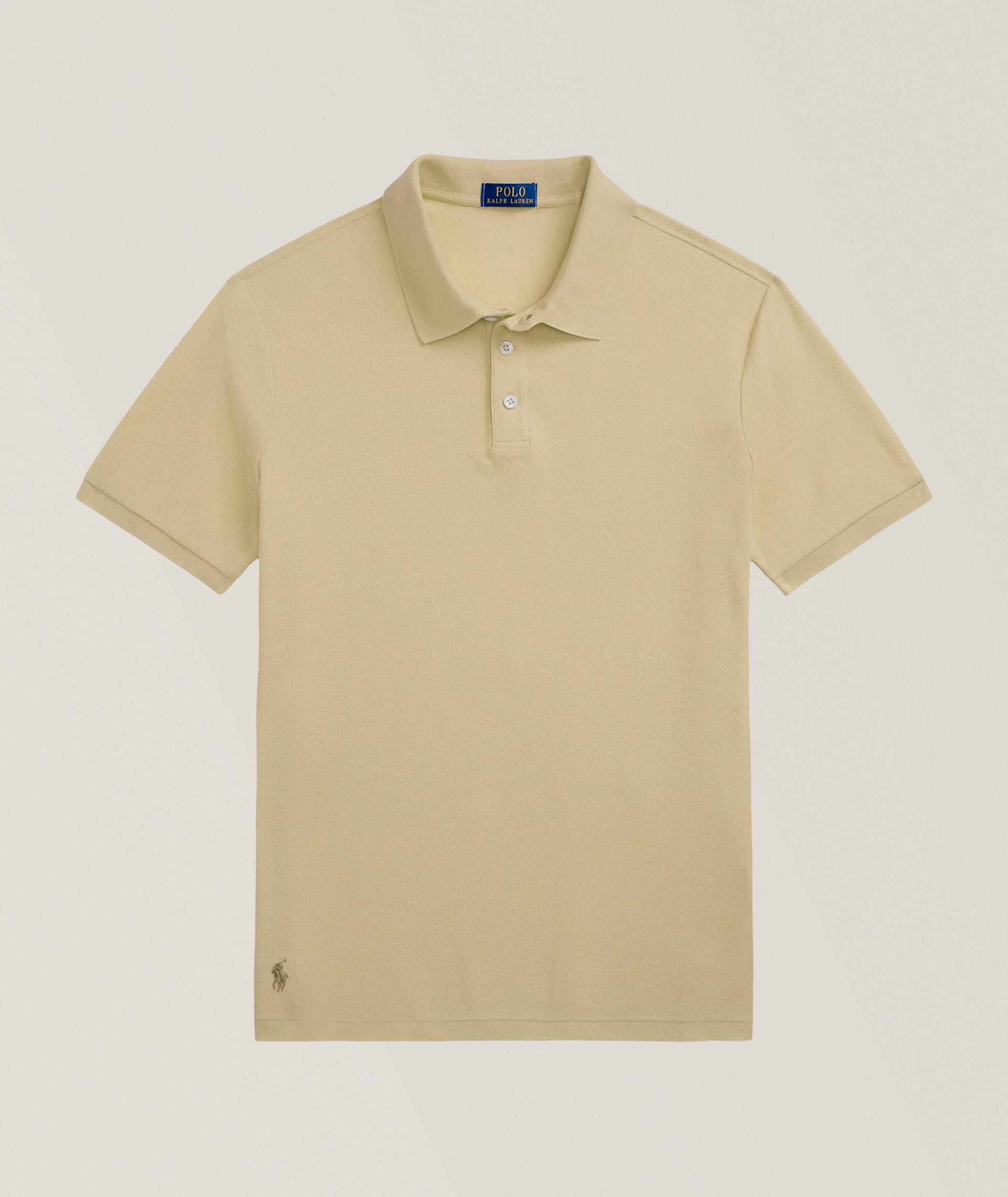 Polo en coton à mailles alvéolées image 0