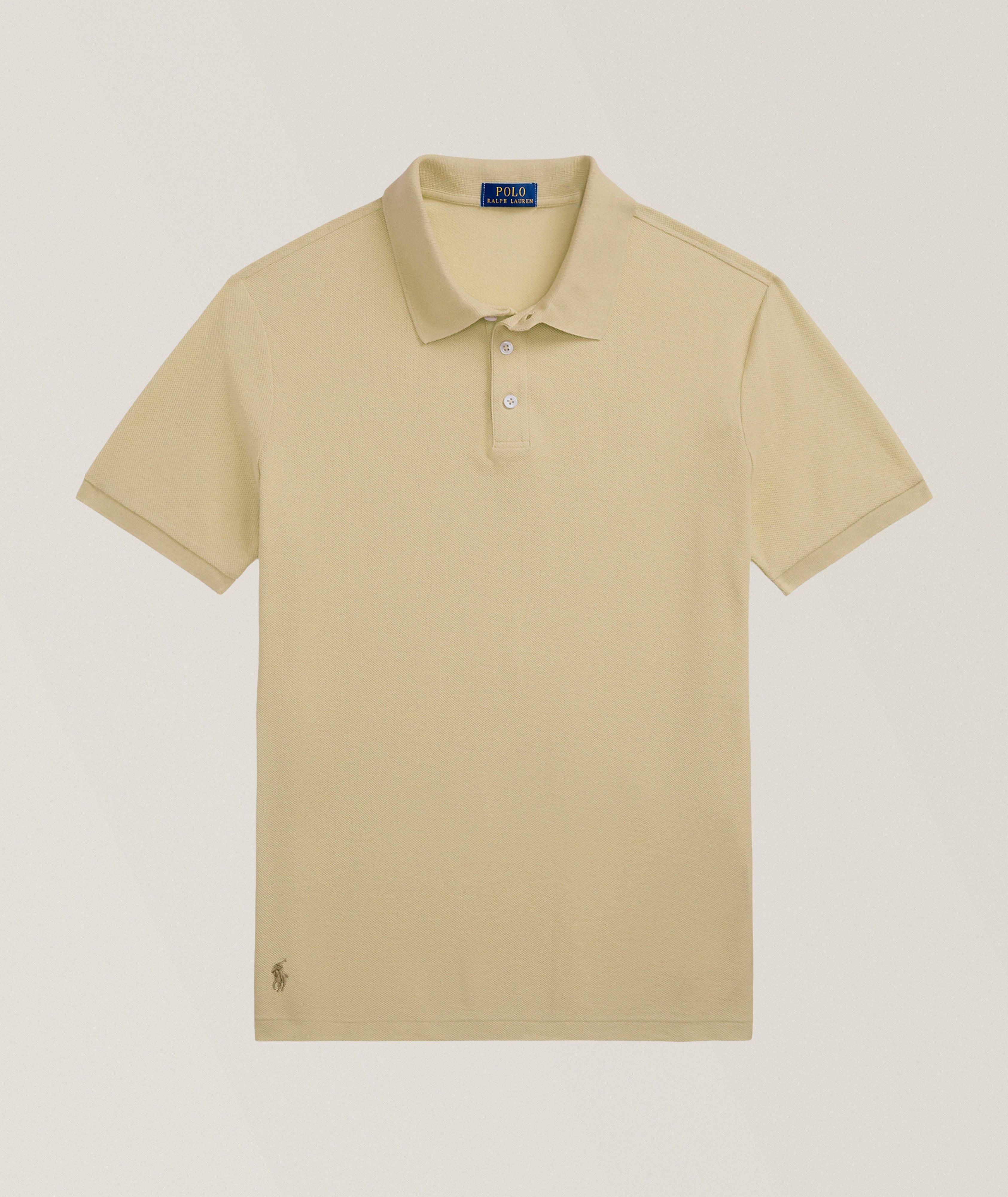 Polo en coton à mailles alvéolées image 0