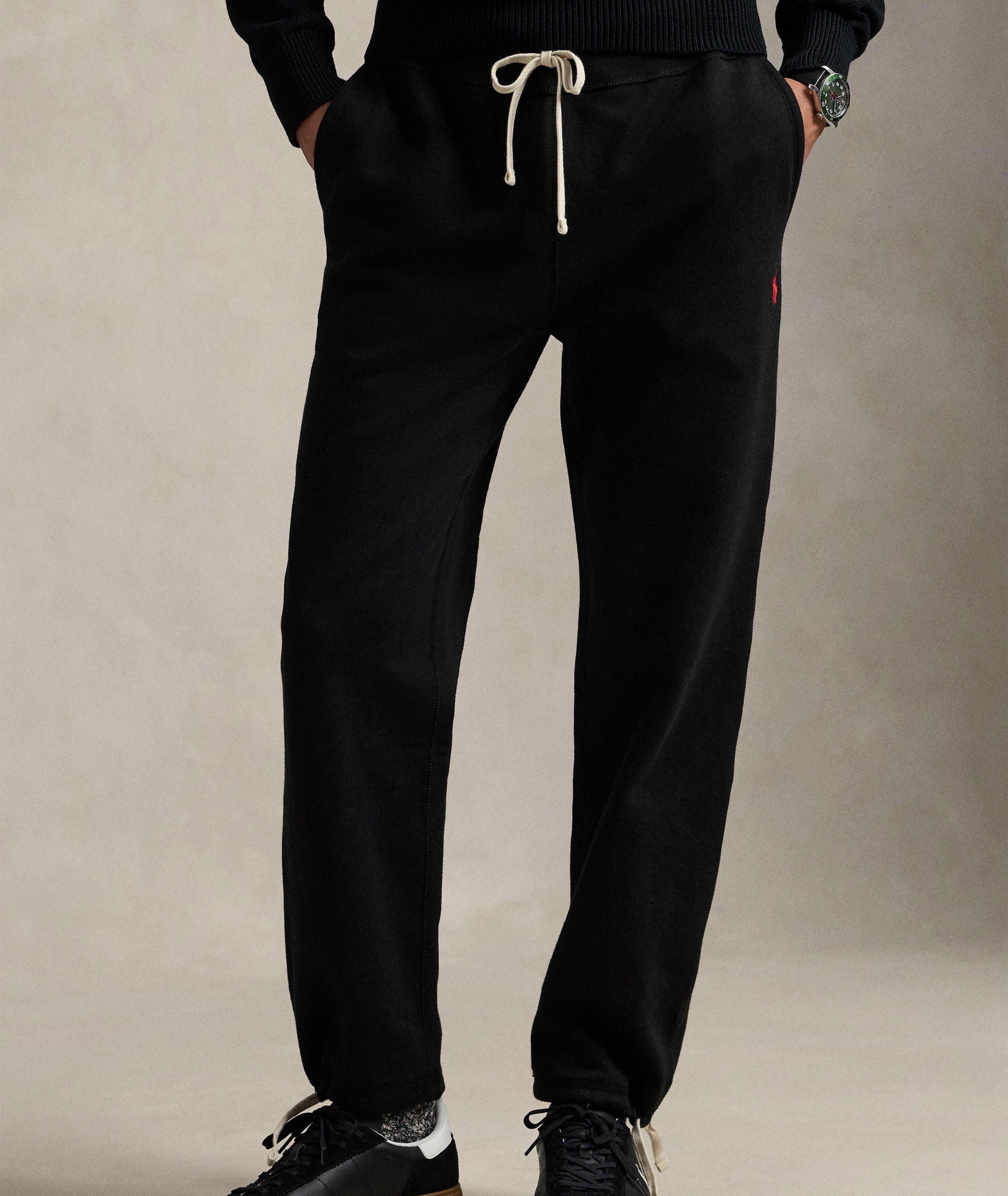 Pantalon de survêtement en molleton mélangé coton image 1