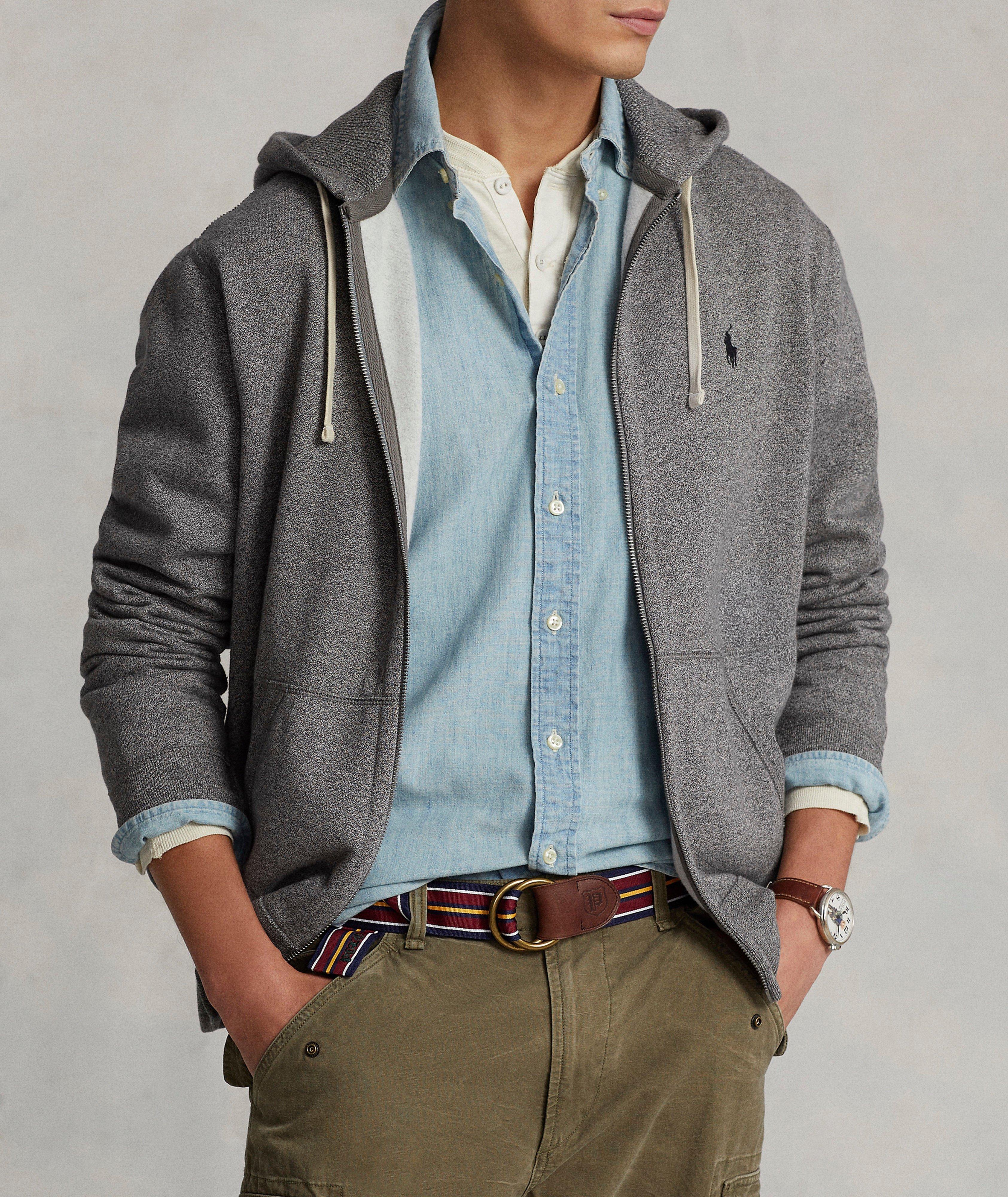 Fleece Full-Zip Hooded Sweater image 1