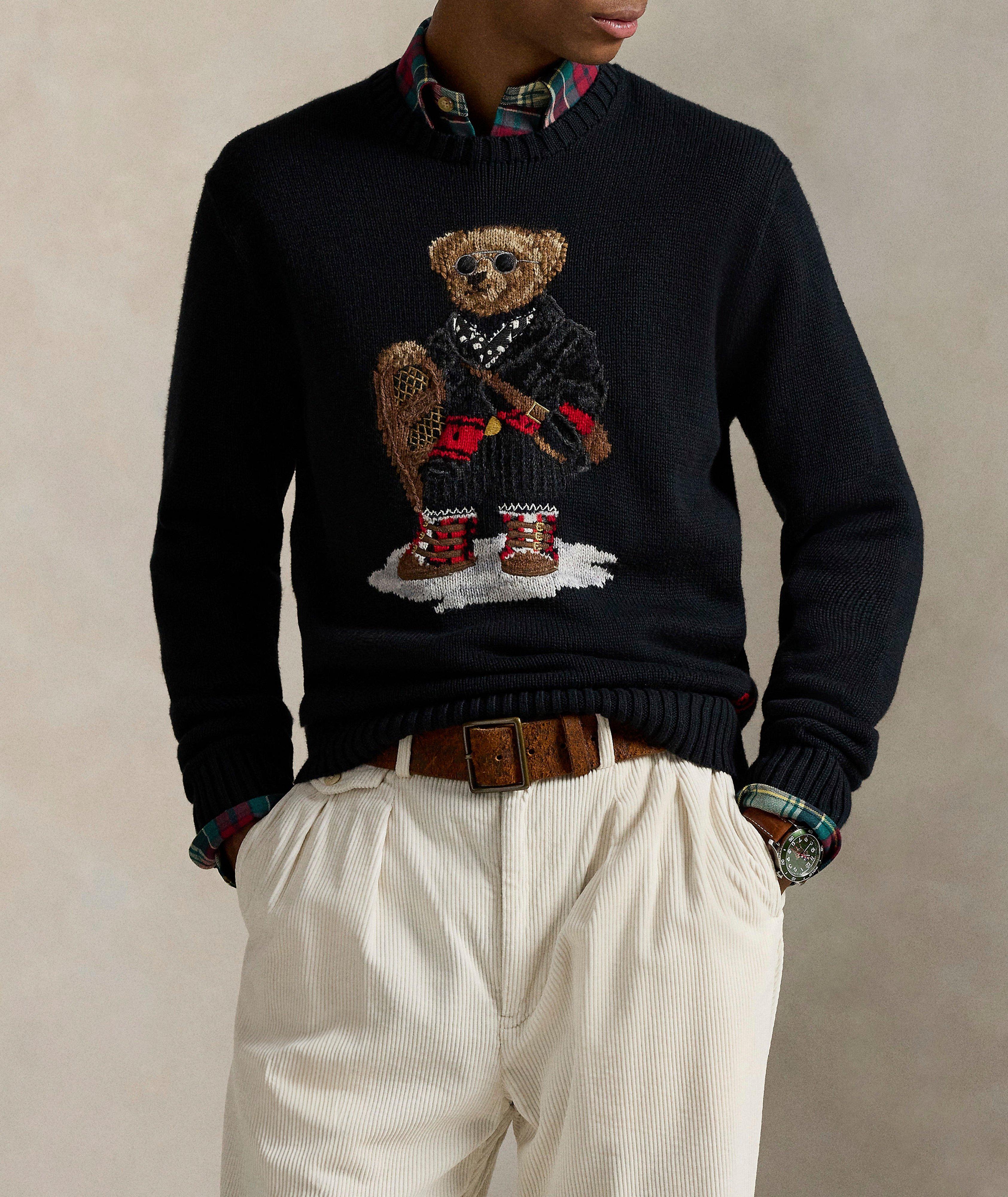 Pull Polo Bear en coton et cachemire image 1