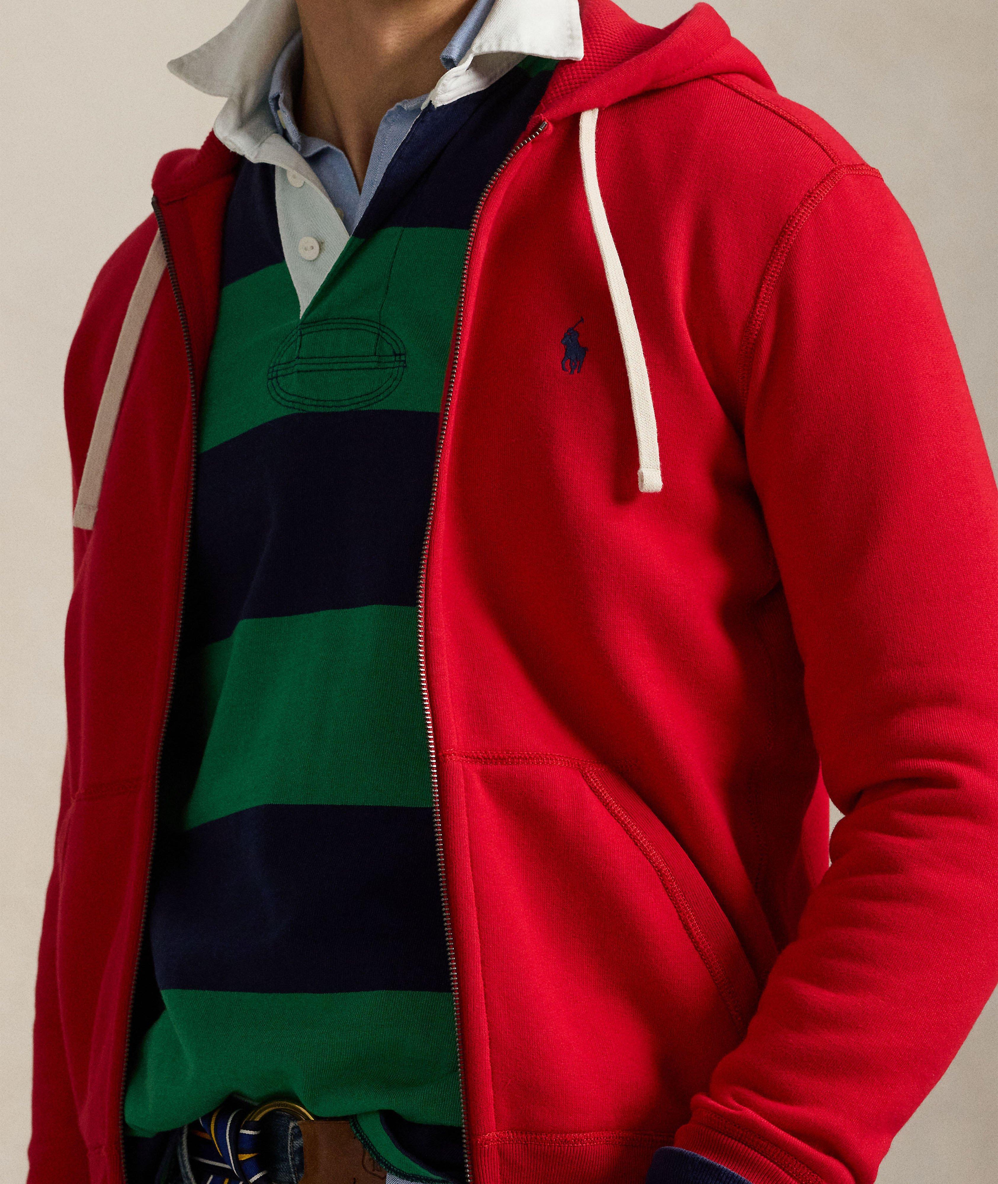 Fleece Full-Zip Hooded Sweater image 3