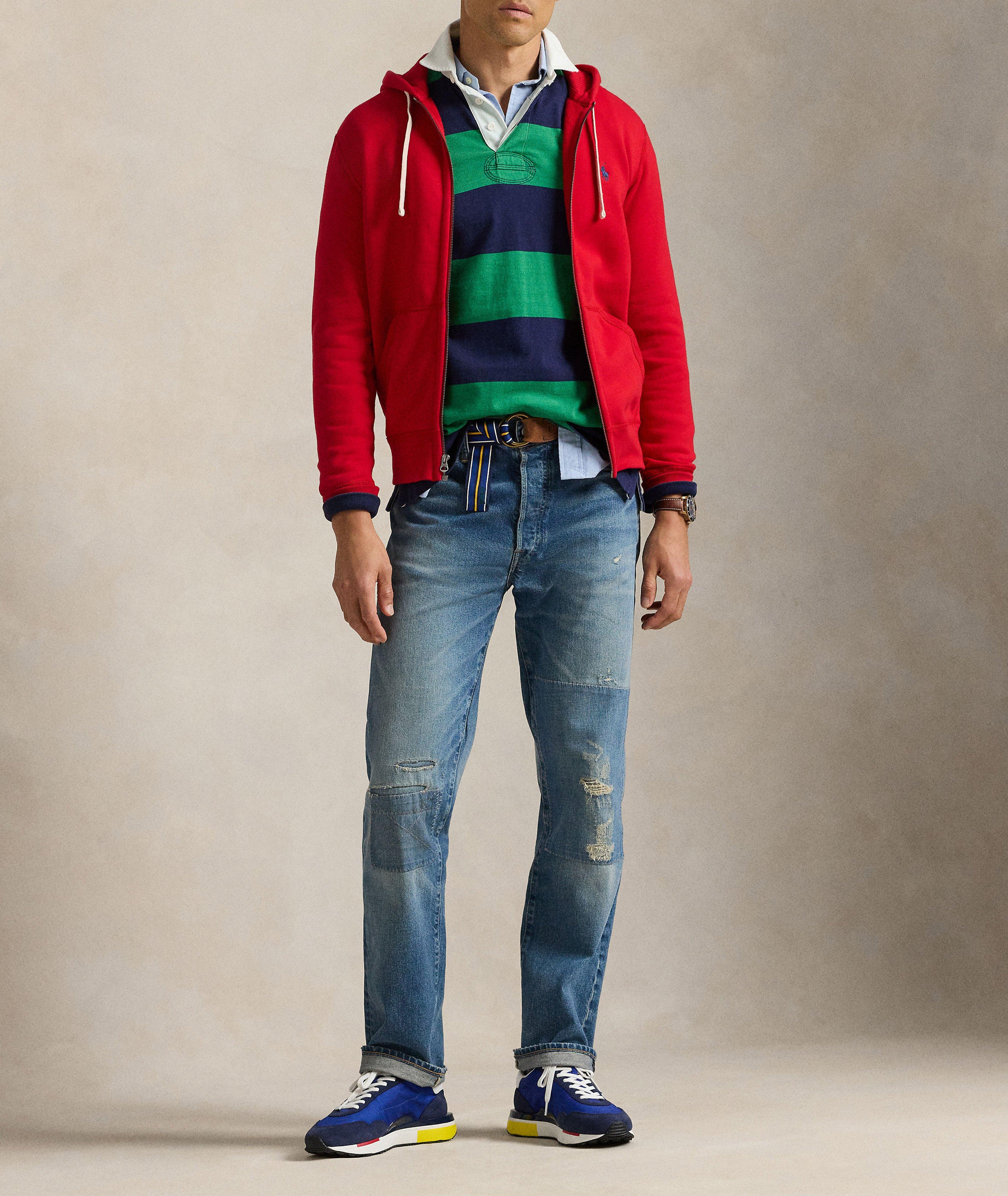 Fleece Full-Zip Hooded Sweater image 4