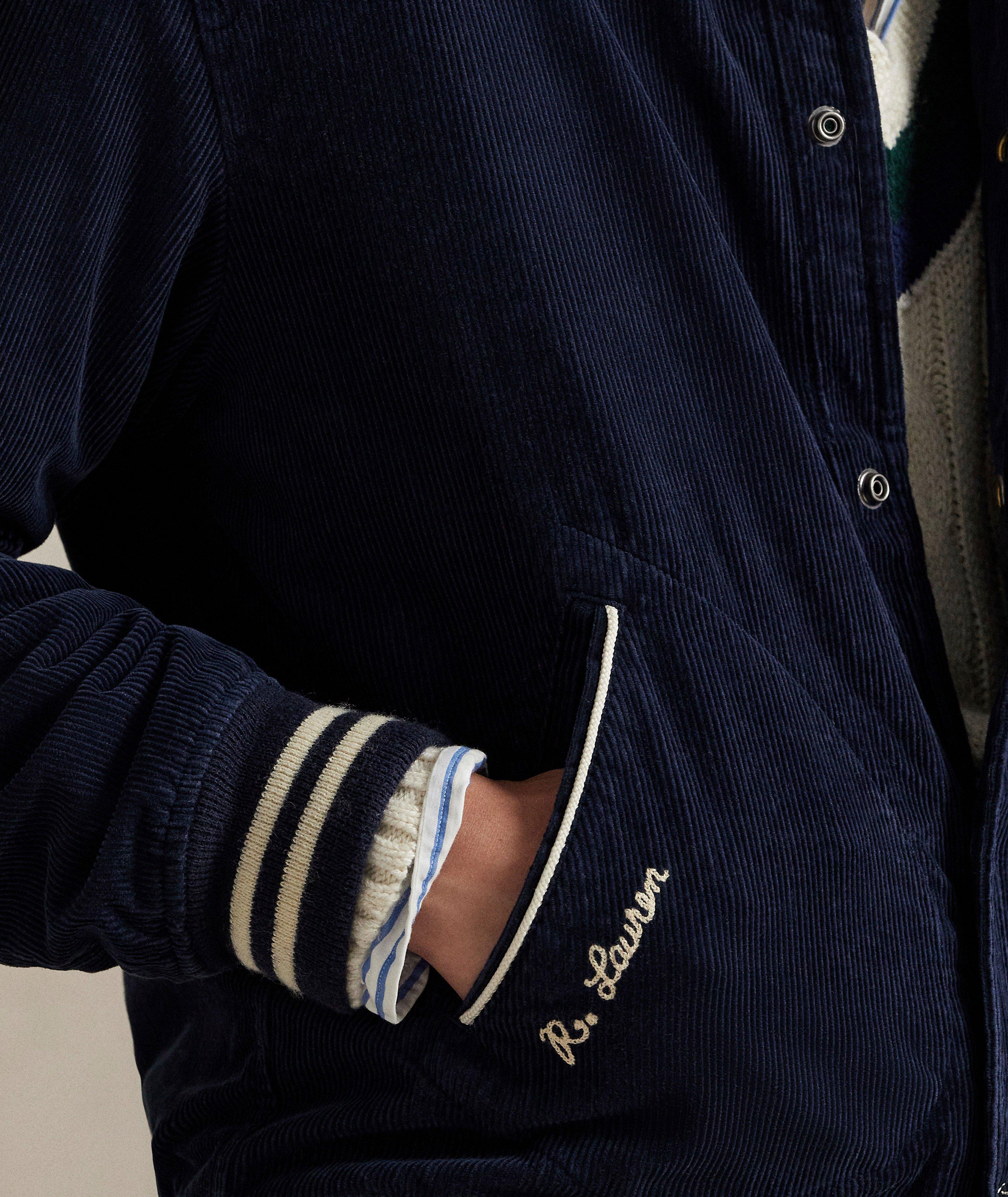 Corduroy Letterman Jacket image 4