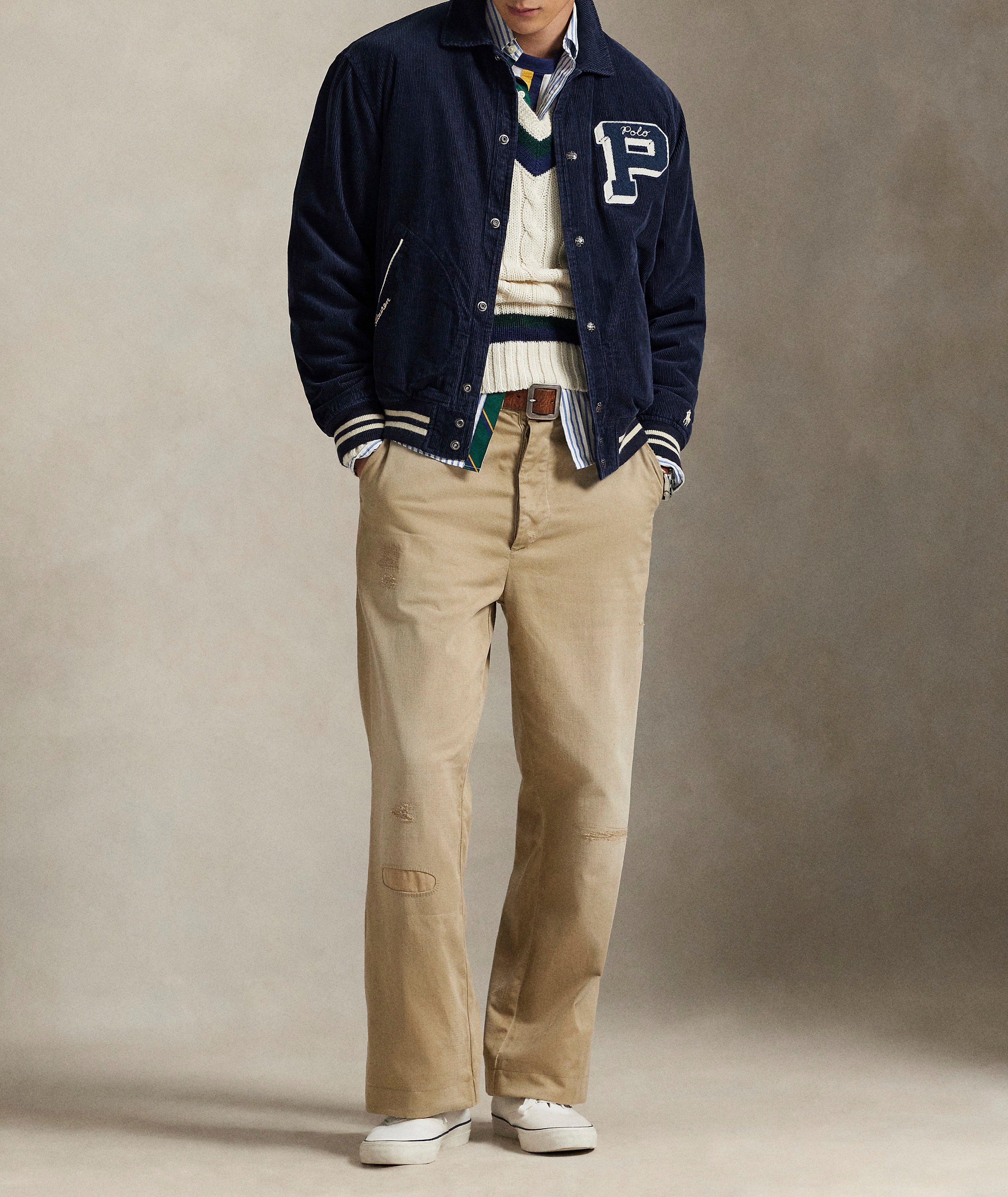 Corduroy Letterman Jacket image 5