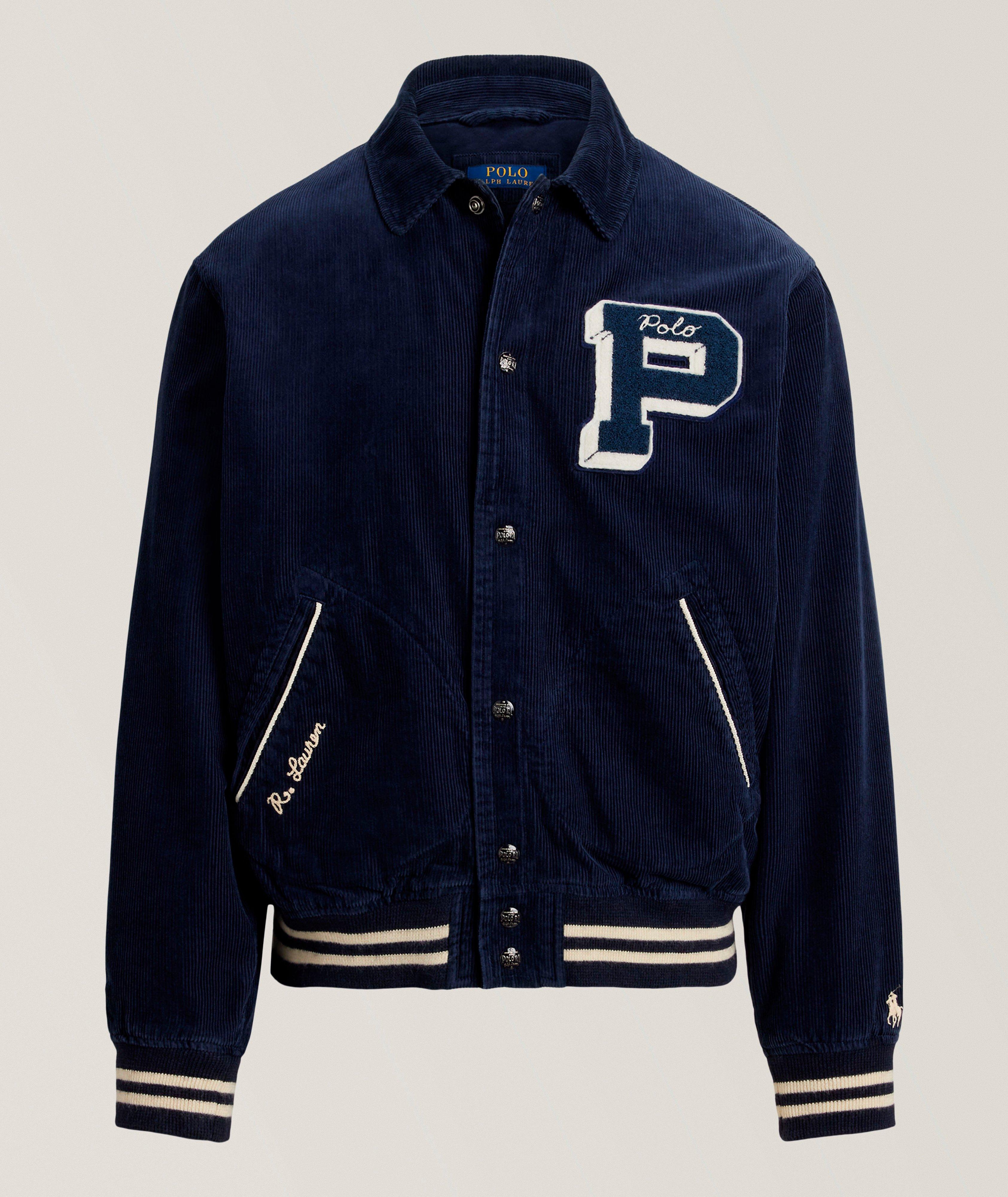 Corduroy Letterman Jacket image 0
