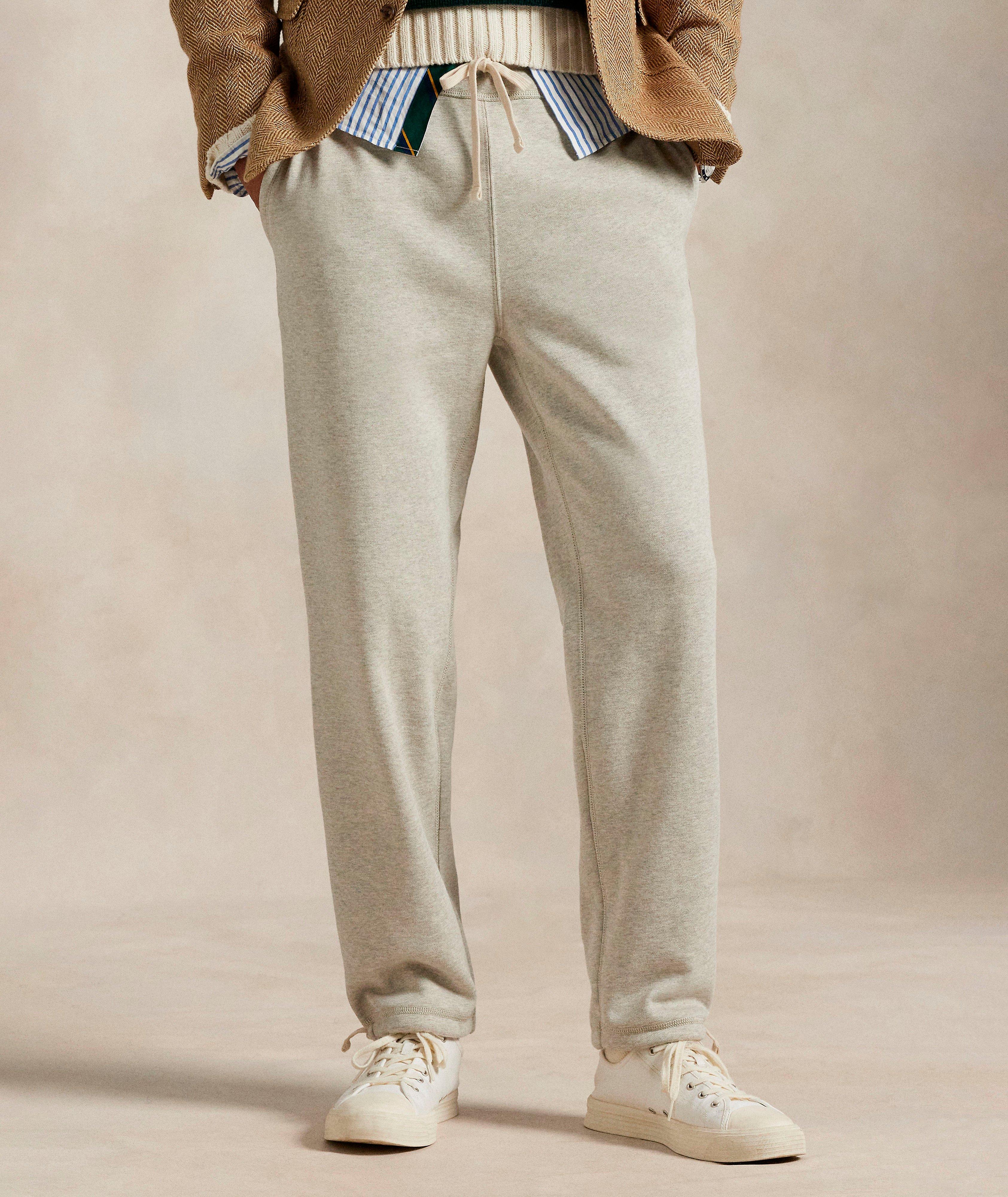Pantalon de survêtement en molleton chiné mélange de coton image 1
