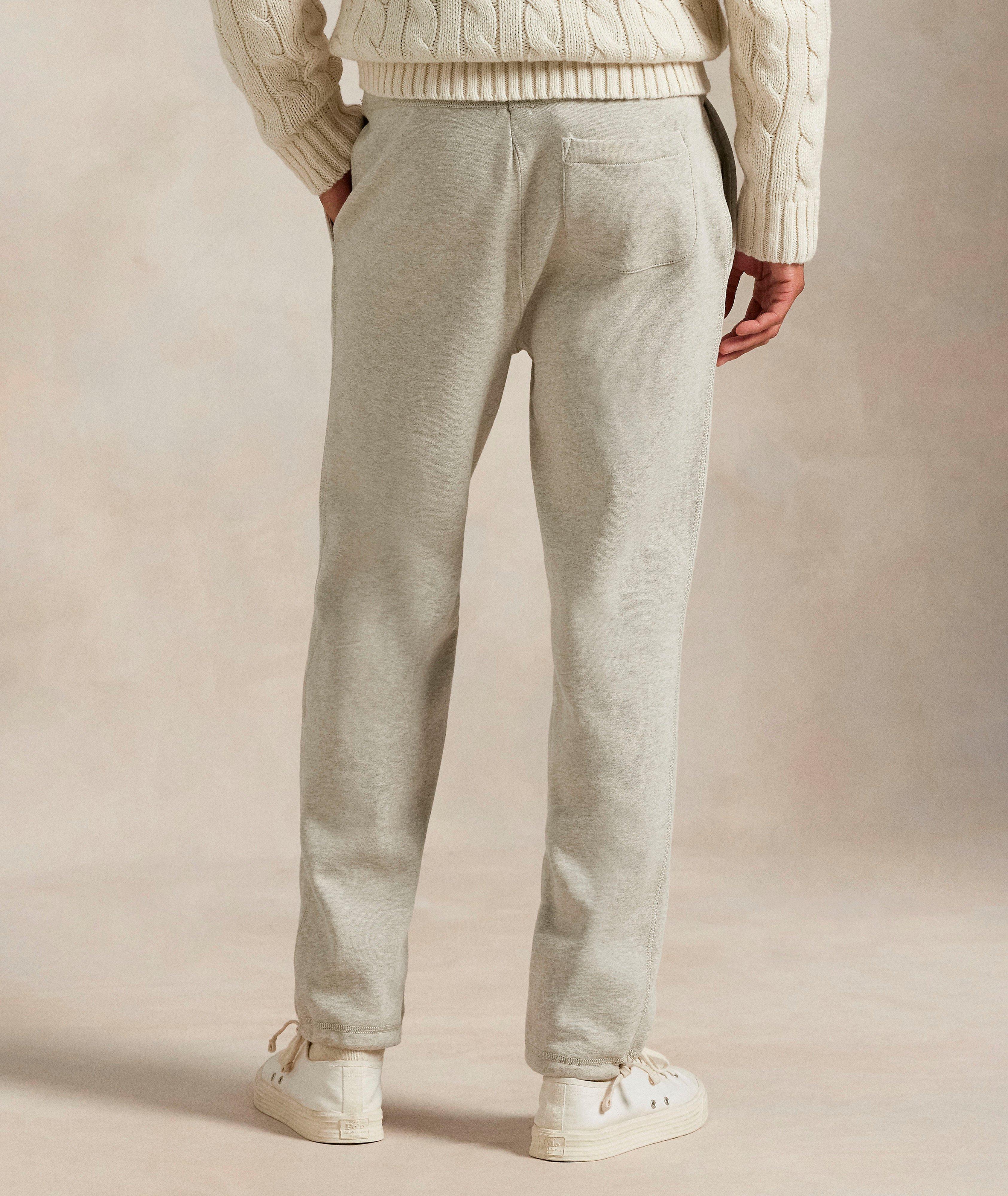 Pantalon de survêtement en molleton chiné mélange de coton image 2