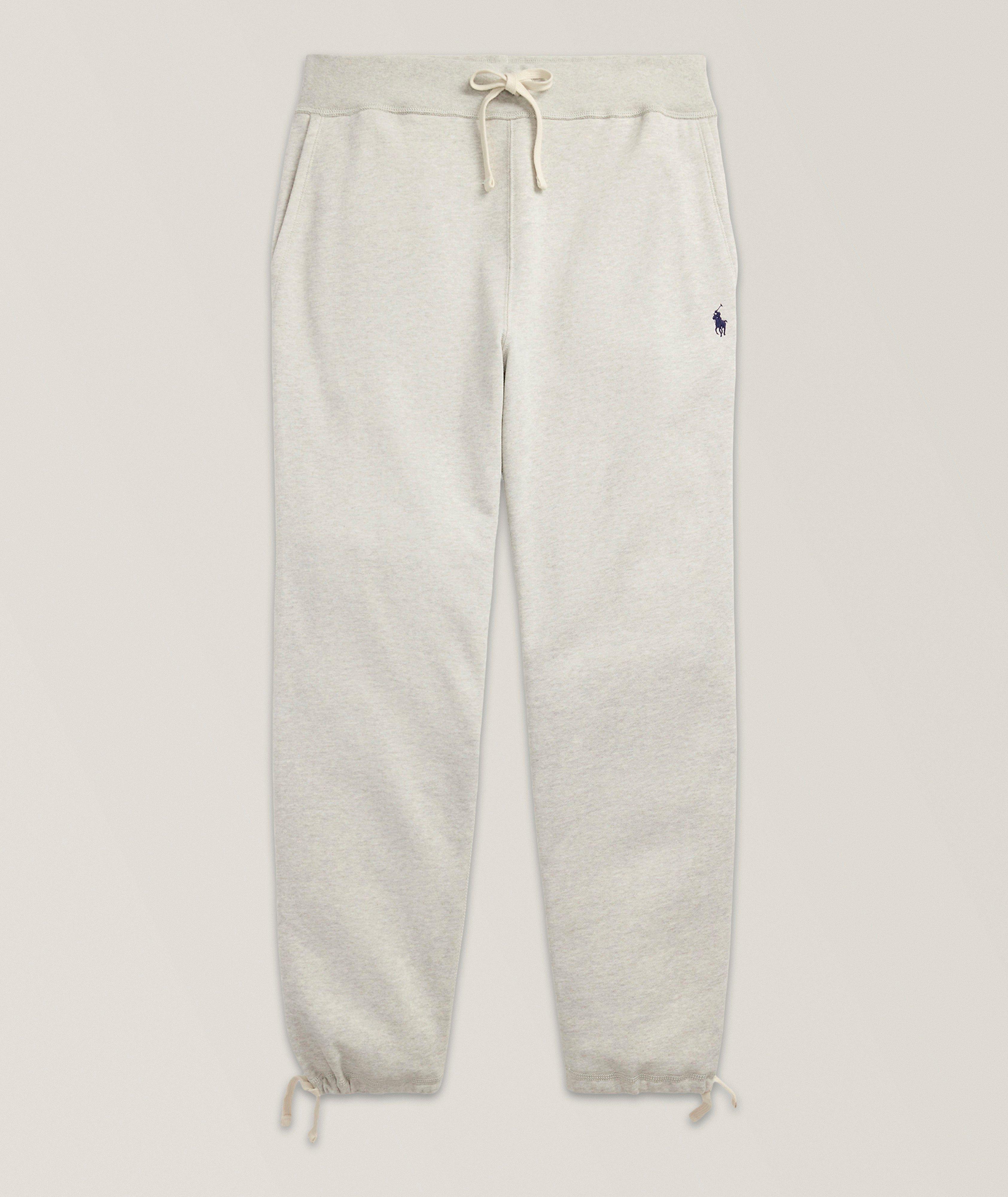 Pantalon de survêtement en molleton chiné mélange de coton image 0