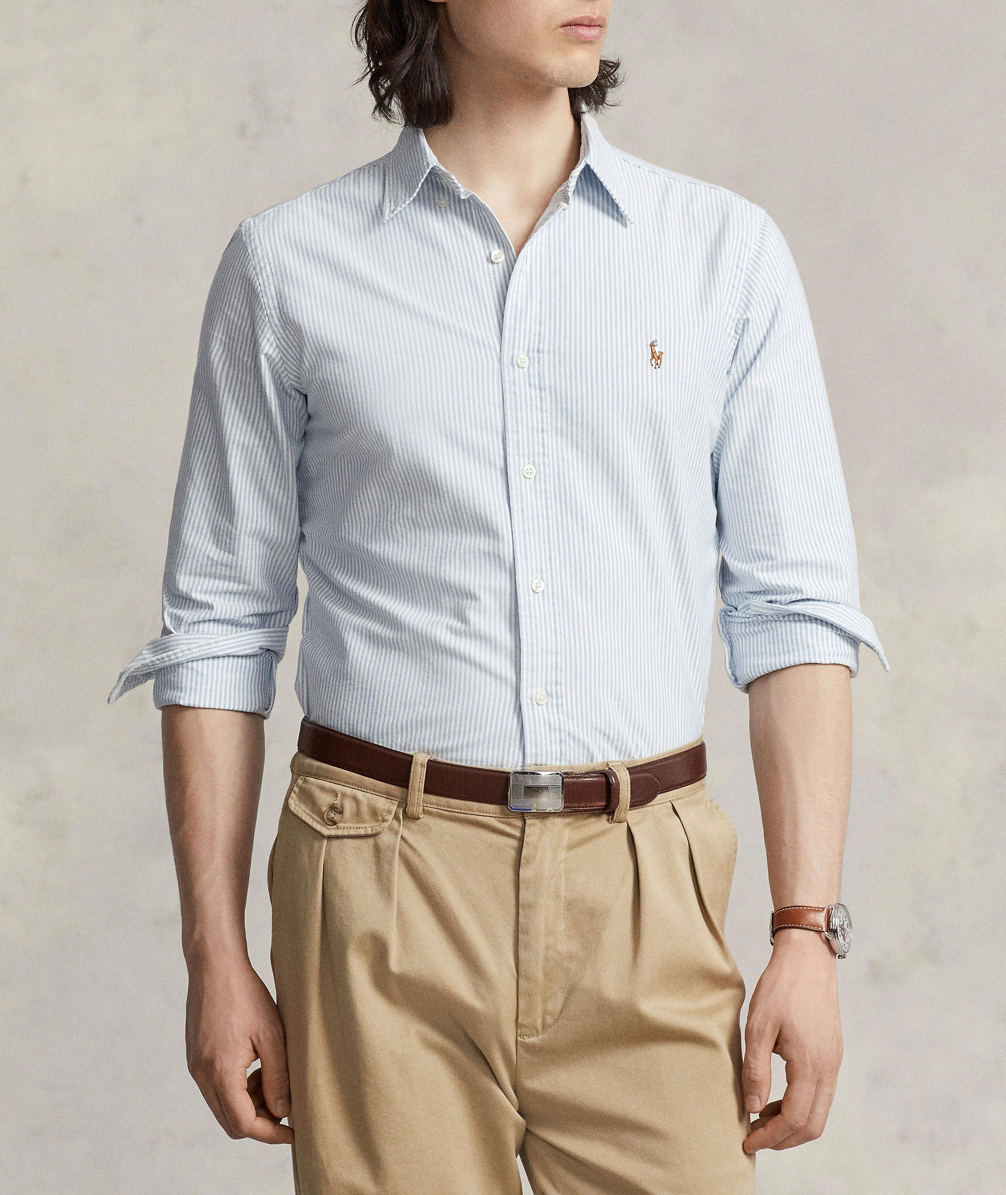 Striped Cotton Oxford Shirt image 1