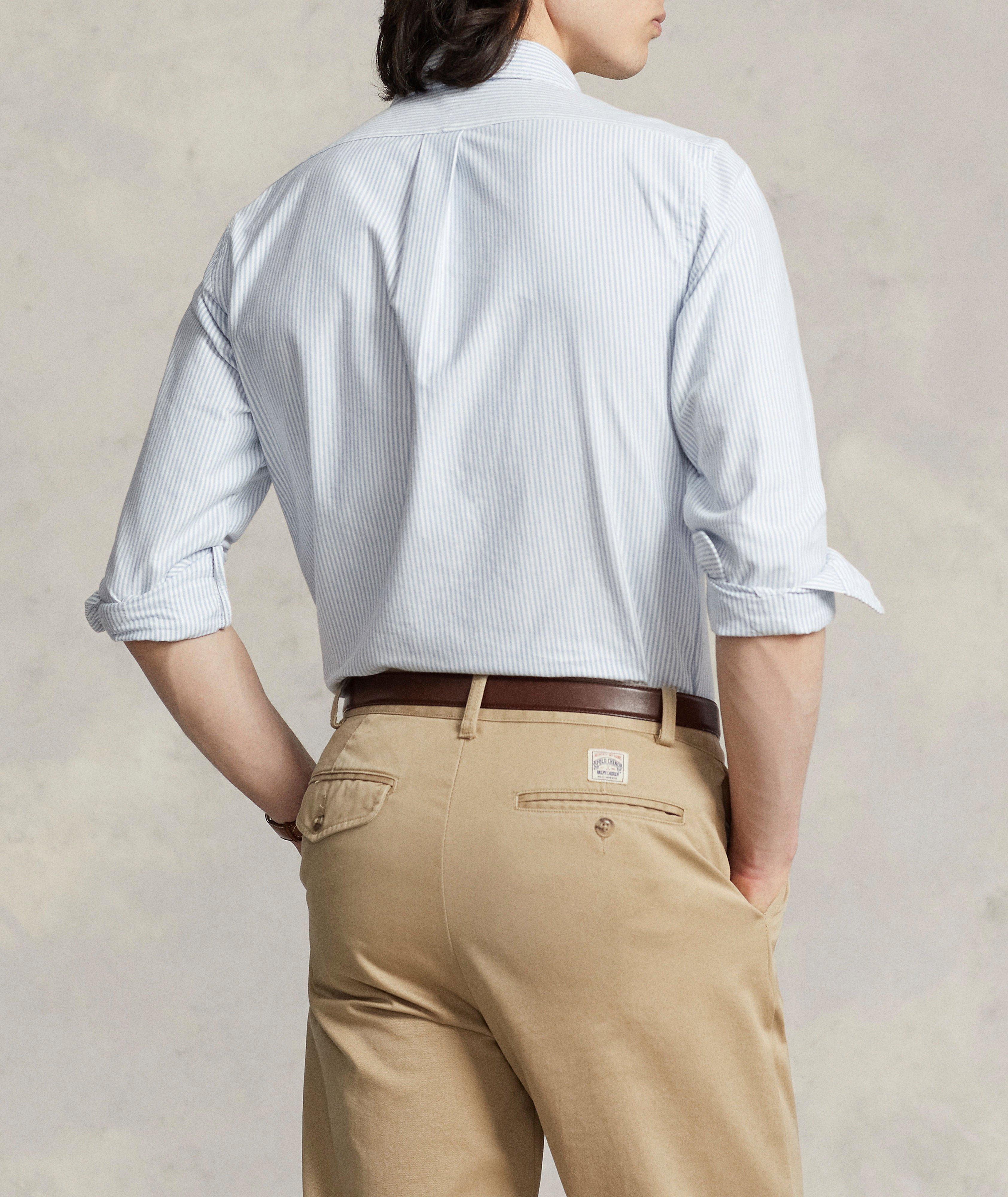Striped Cotton Oxford Shirt image 2