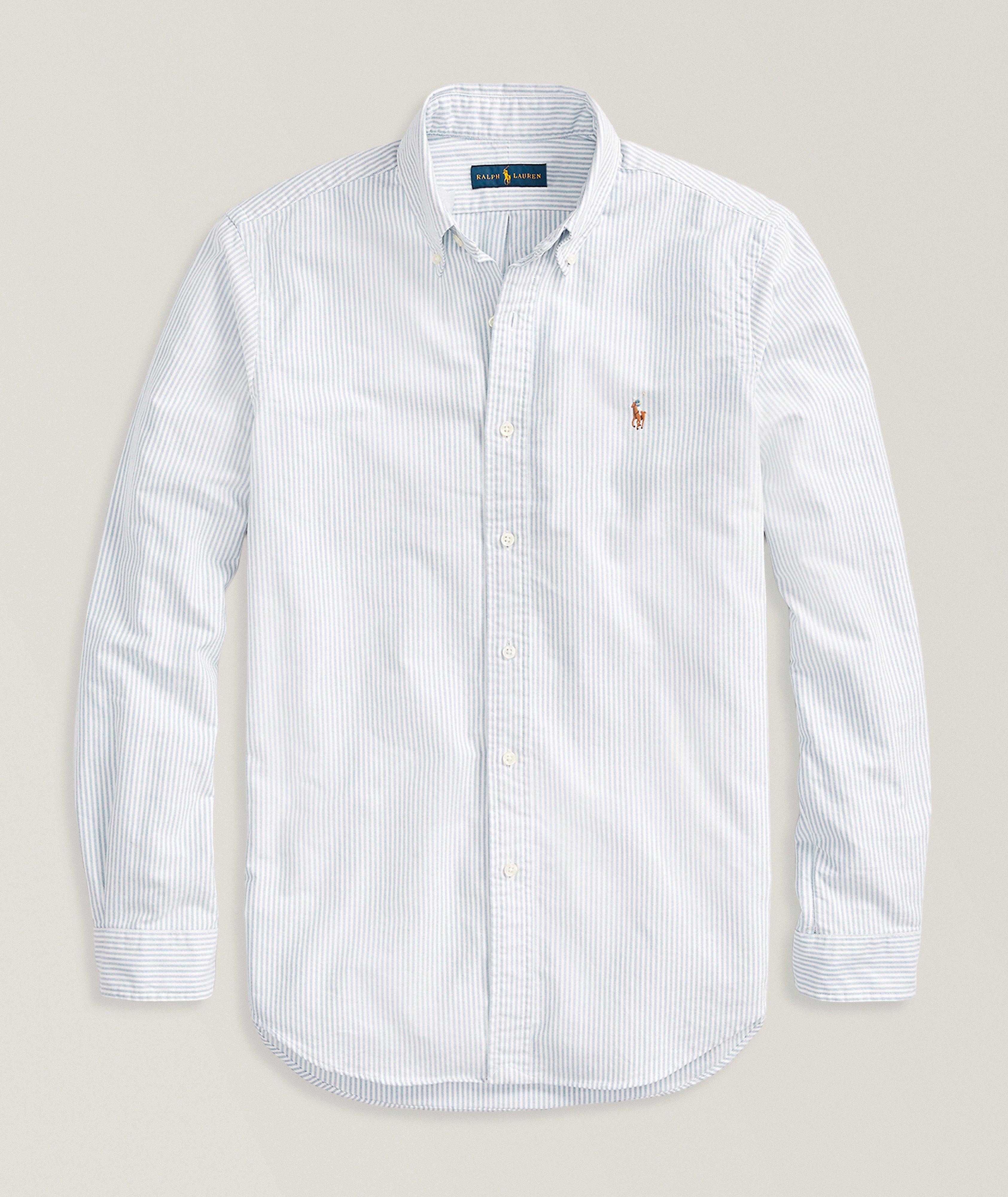 Striped Cotton Oxford Shirt image 0
