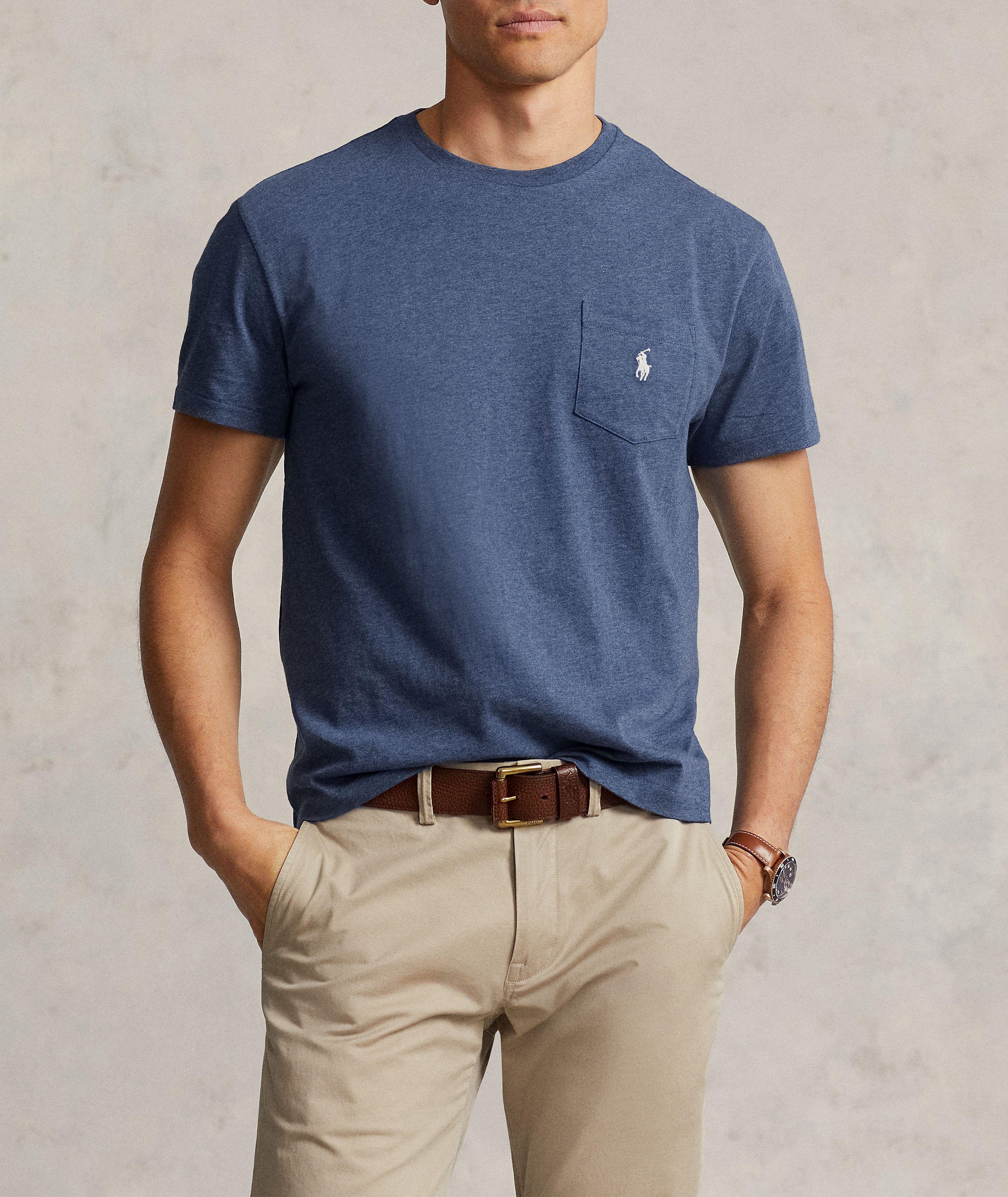 Jersey Patch Pocket Crewneck T-Shirt image 1