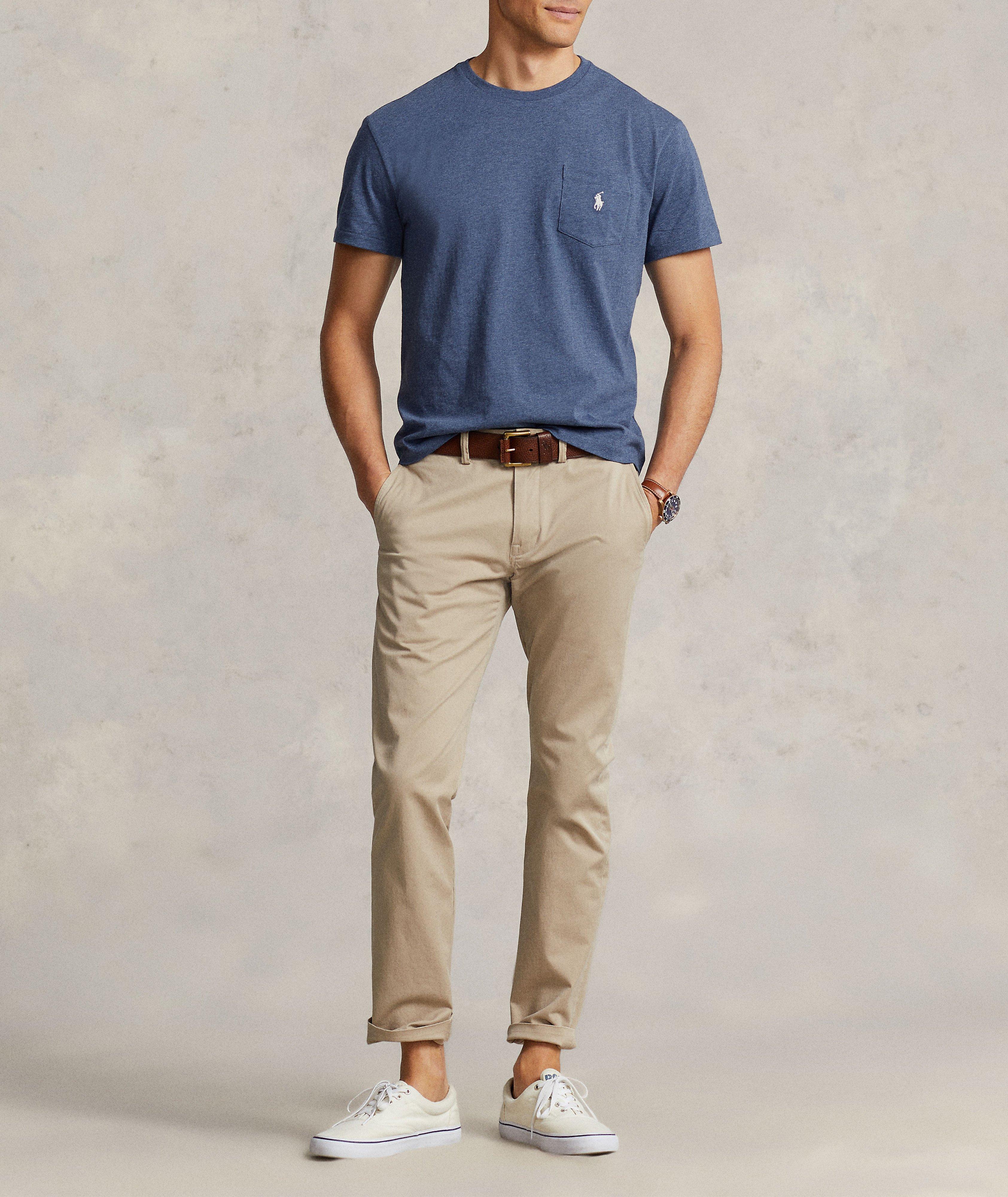 Jersey Patch Pocket Crewneck T-Shirt image 4