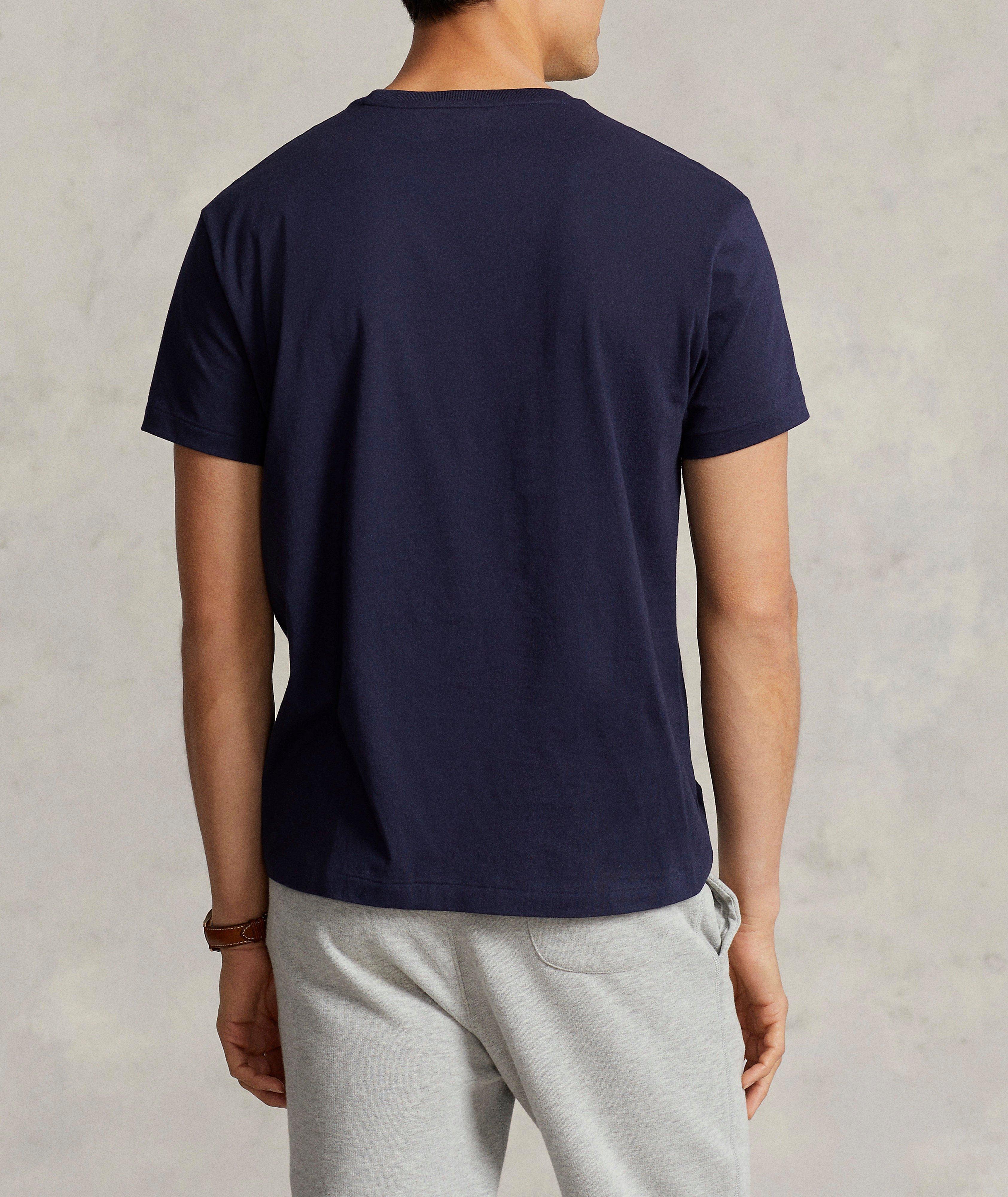 Cotton Jersey Pocket Crewneck T-Shirt image 2