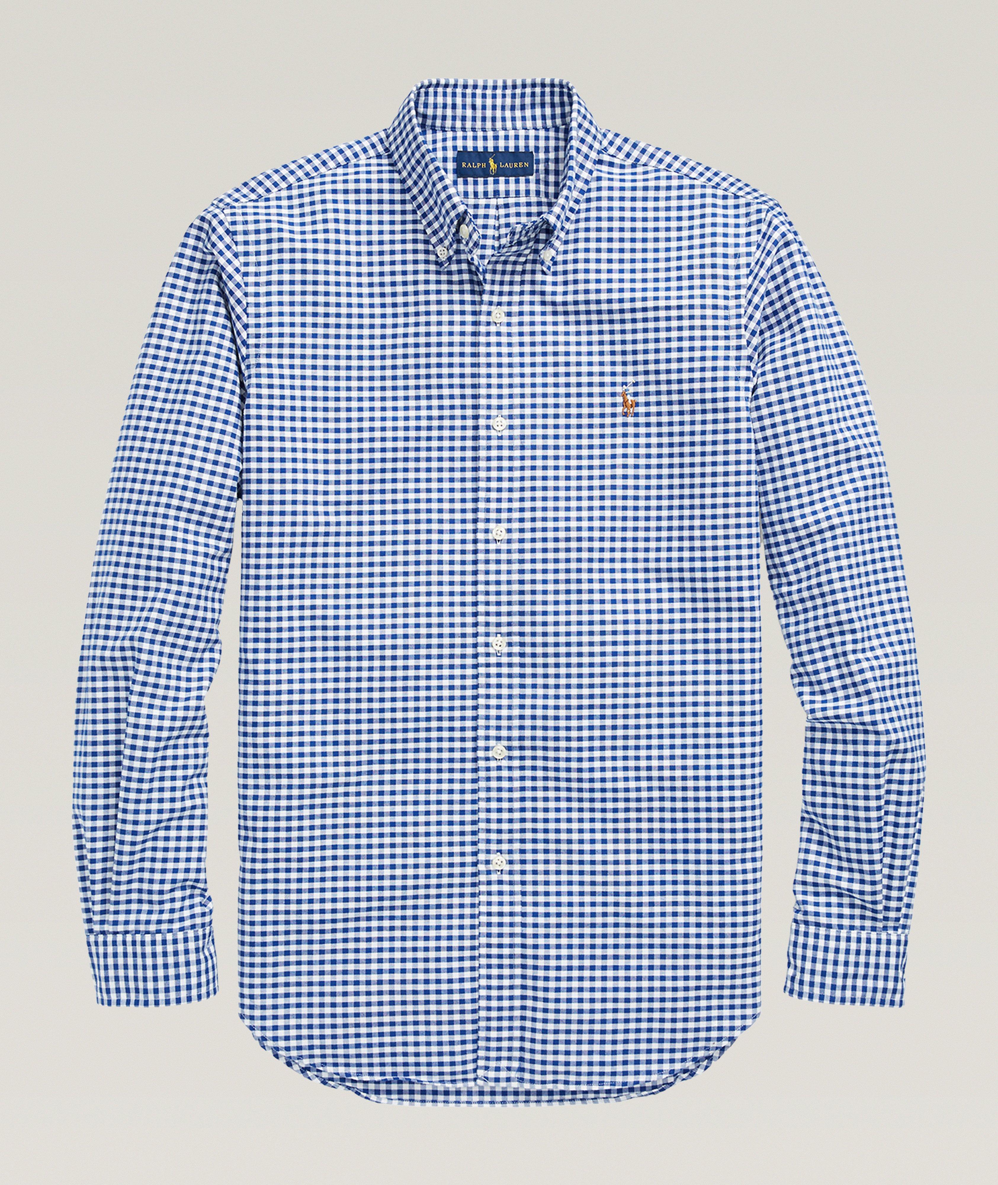 Chemise Oxford en coton à carreaux vichy emblématique image 0