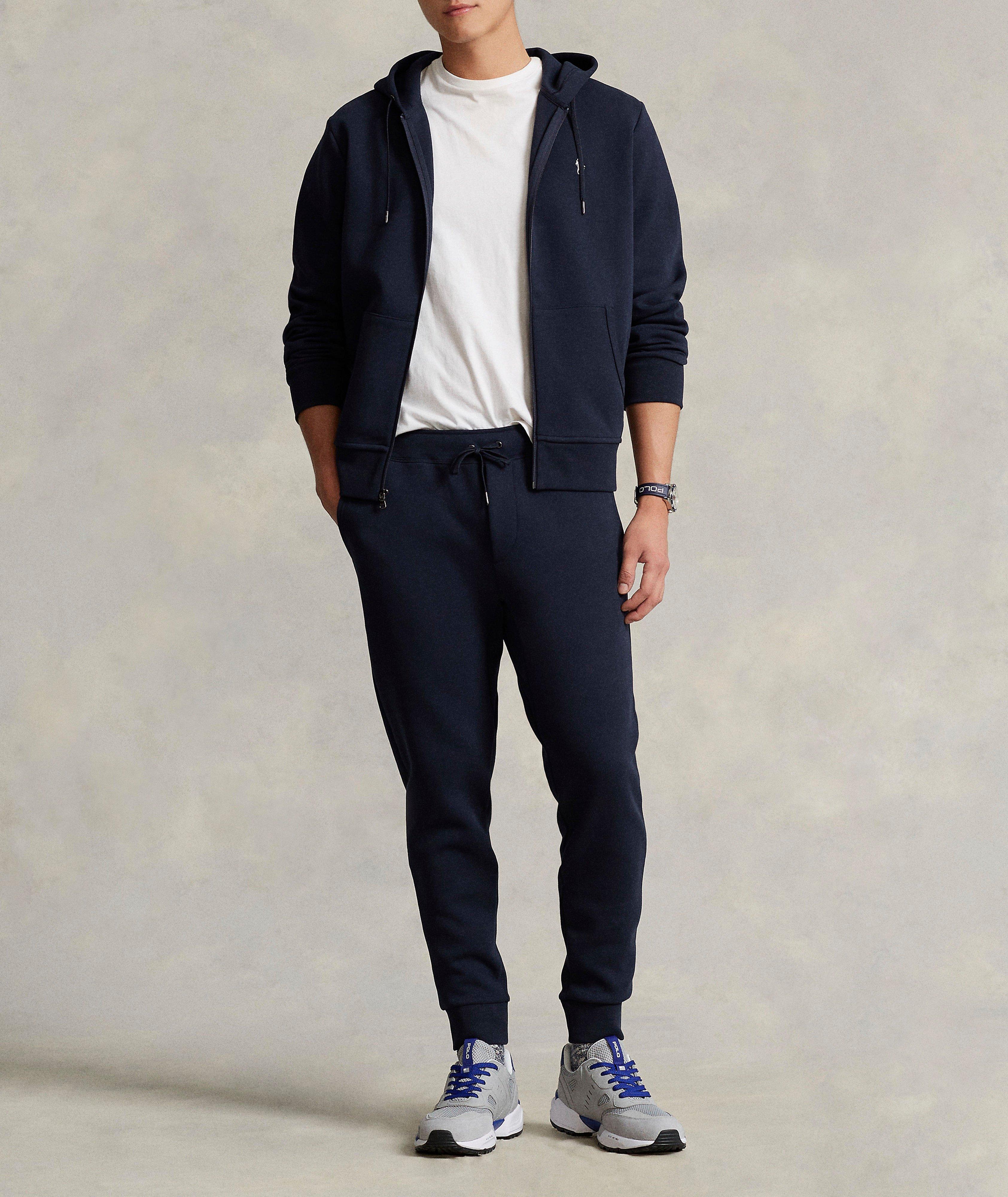 Pantalon de jogging en coton mélangé double tricot image 4